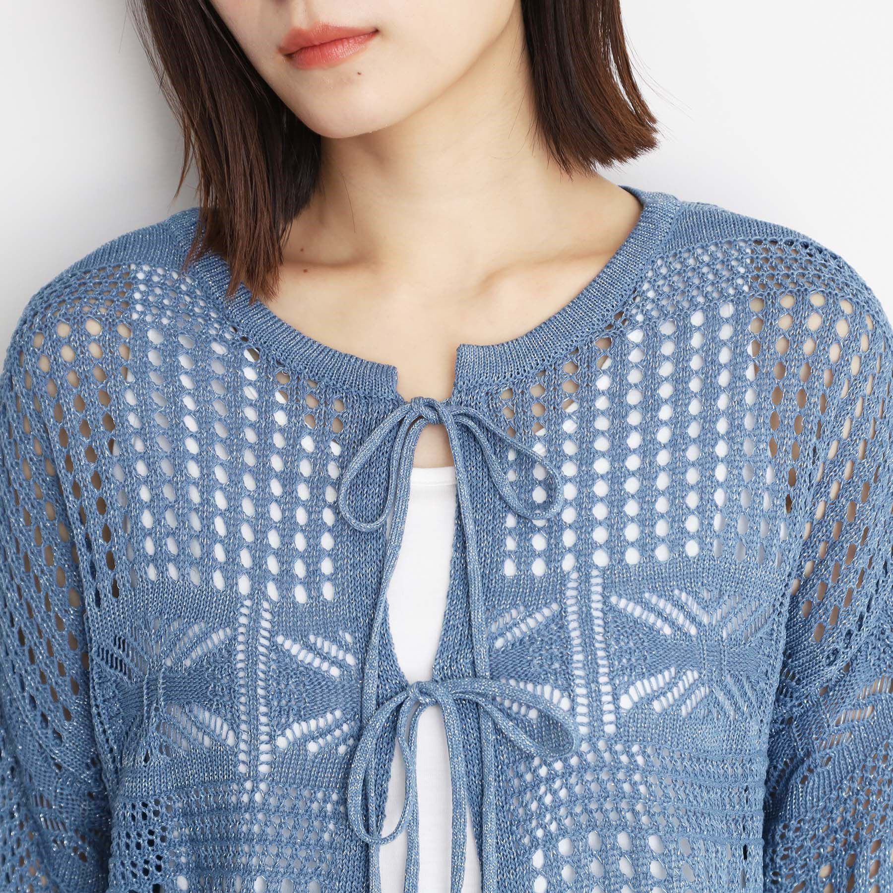 THE SHOP TK「【前後2WAY】タンク付透かし柄ニット/洗える」|その他|