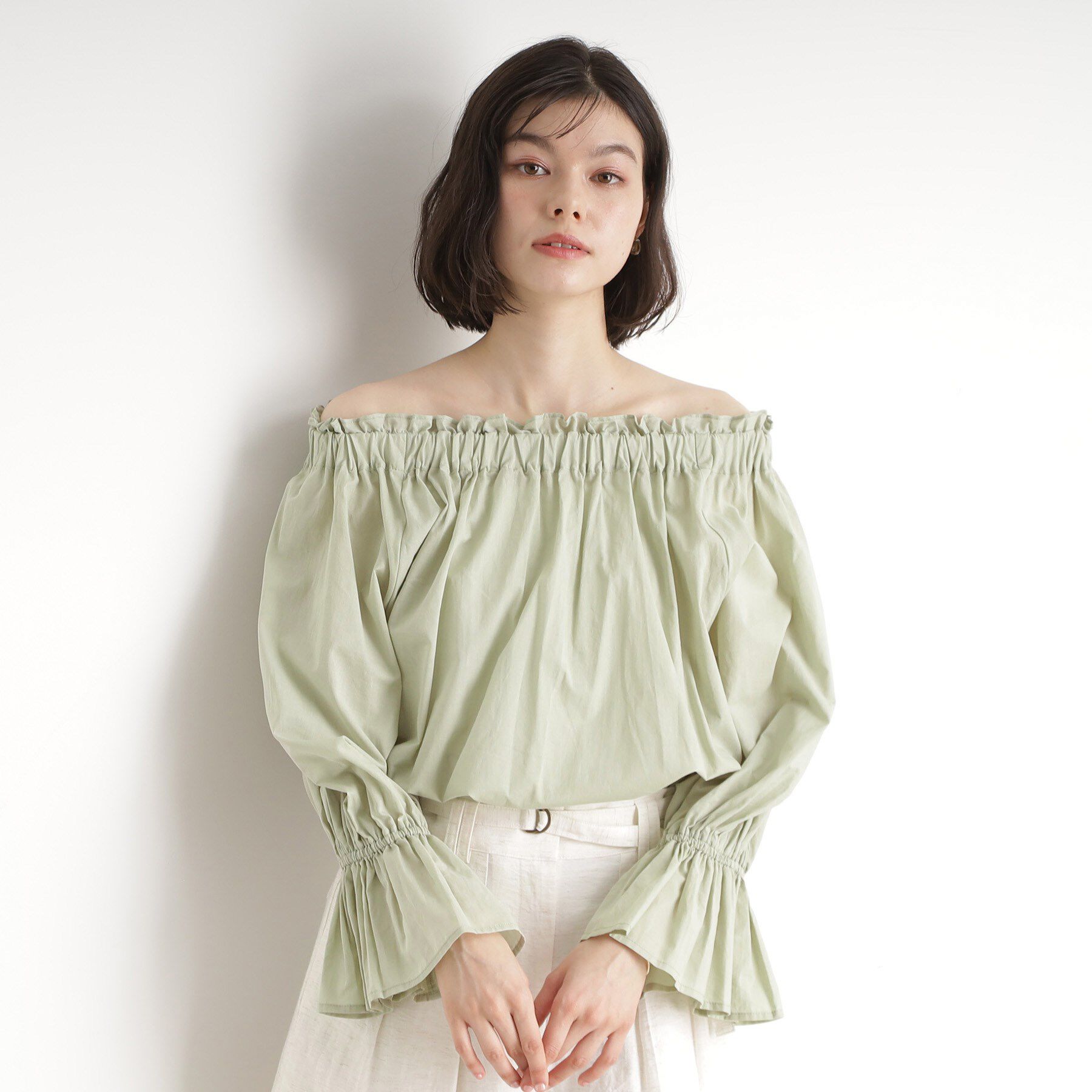 THE SHOP TK「【前後2WAY】ギャザーブラウス/洗濯機OK」|シャツ・ブラウス|