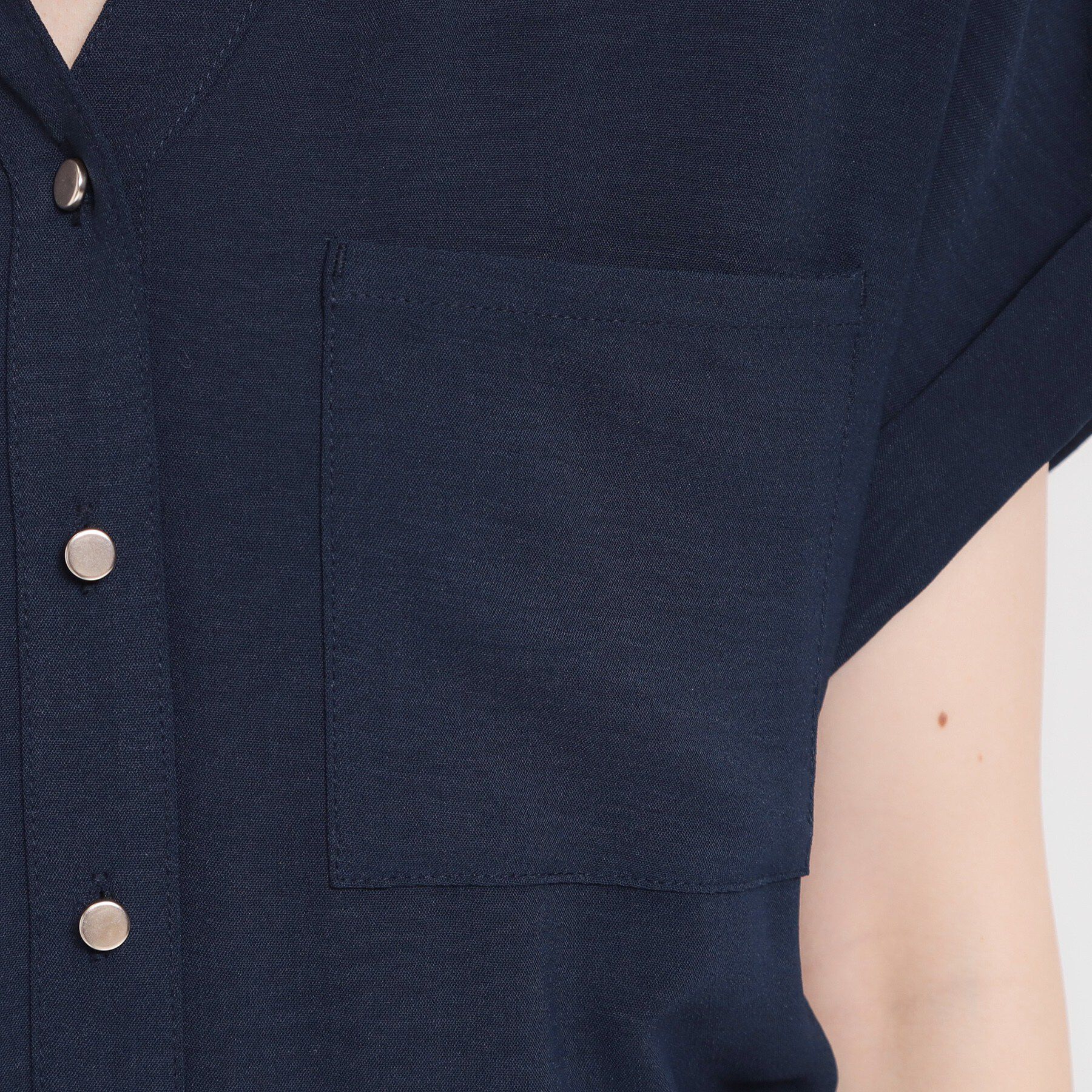 THE SHOP TK「【ひんやり/防しわ/吸水速乾/UVケア】欲しいが詰まった 上品フィット＆フレアワンピース」|ワンピース|