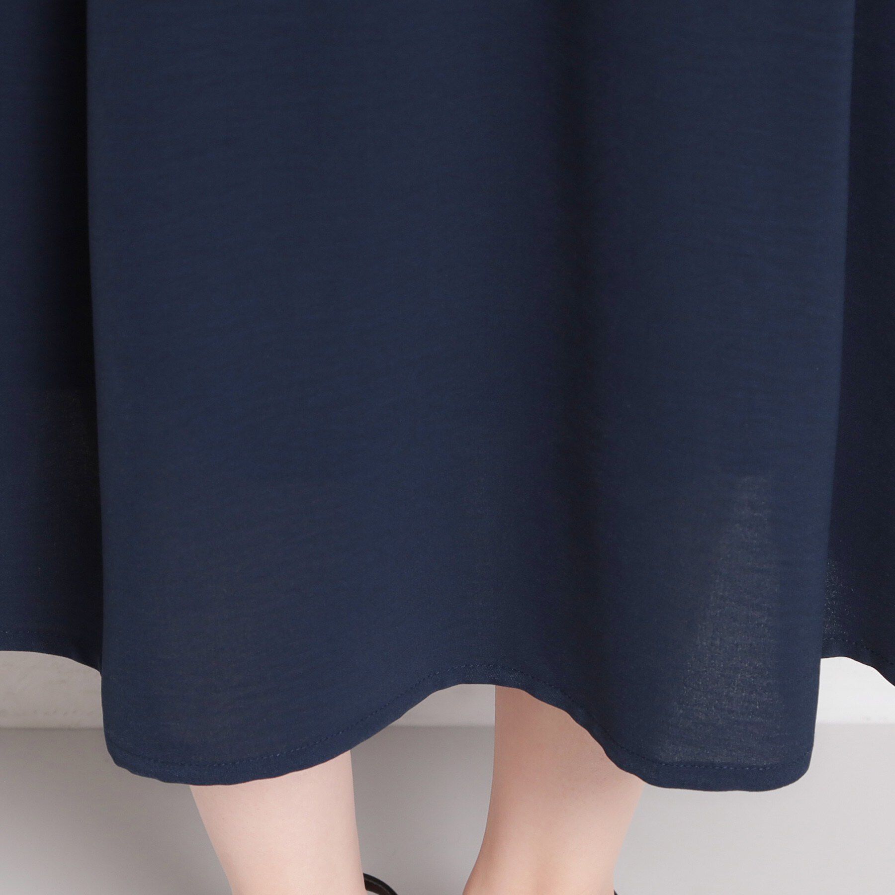 THE SHOP TK「【ひんやり/防しわ/吸水速乾/UVケア】欲しいが詰まった 上品フィット＆フレアワンピース」|ワンピース|