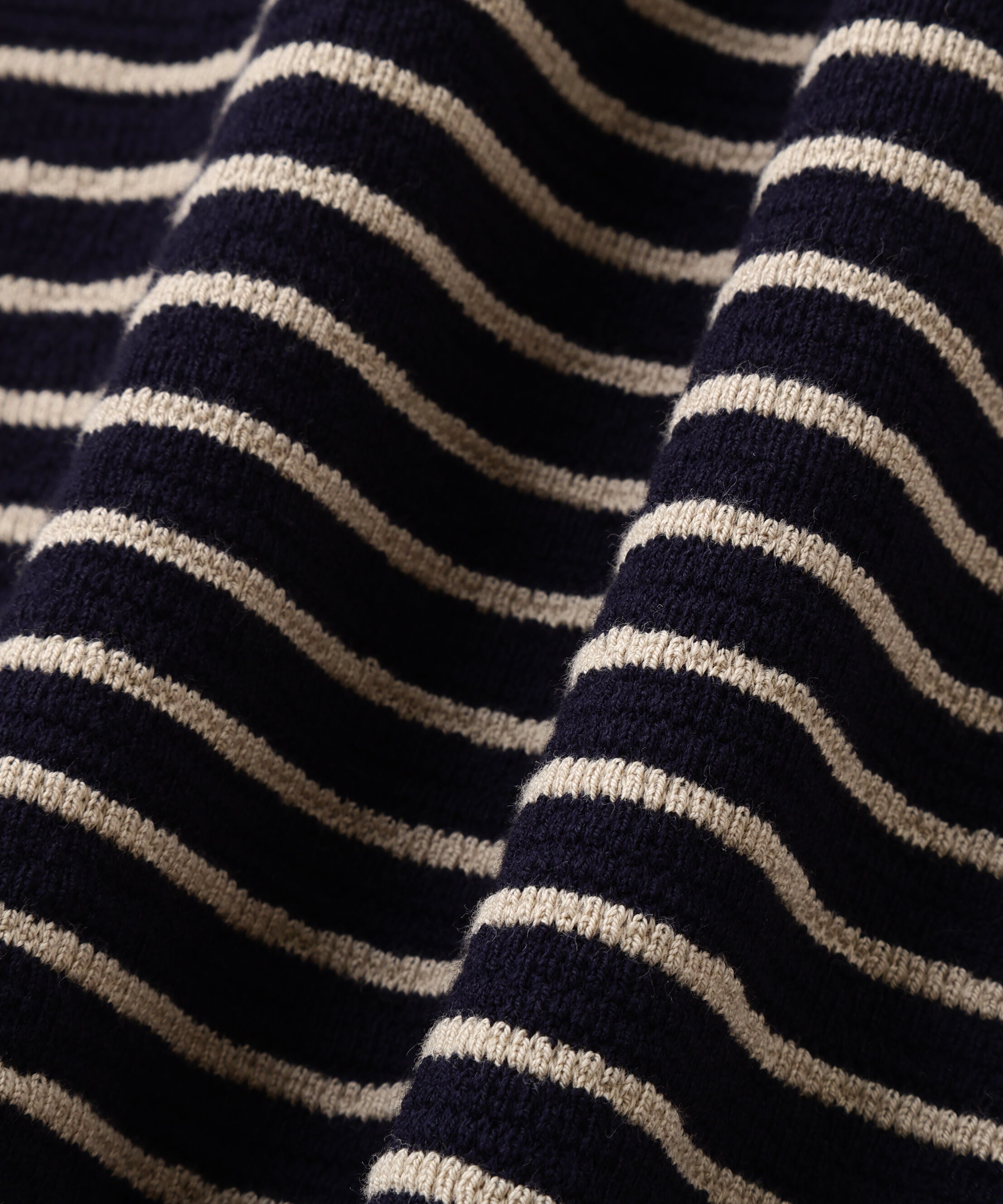 MHL.「TEXTURED COTTON STRIPE TOP」|Tシャツ・カットソー|