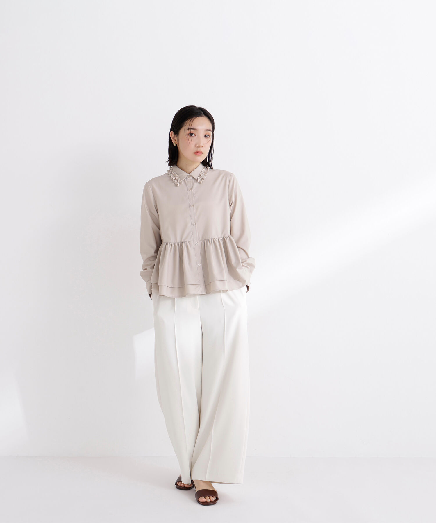  「フリルカラーシャツ」|シャツ・ブラウス|