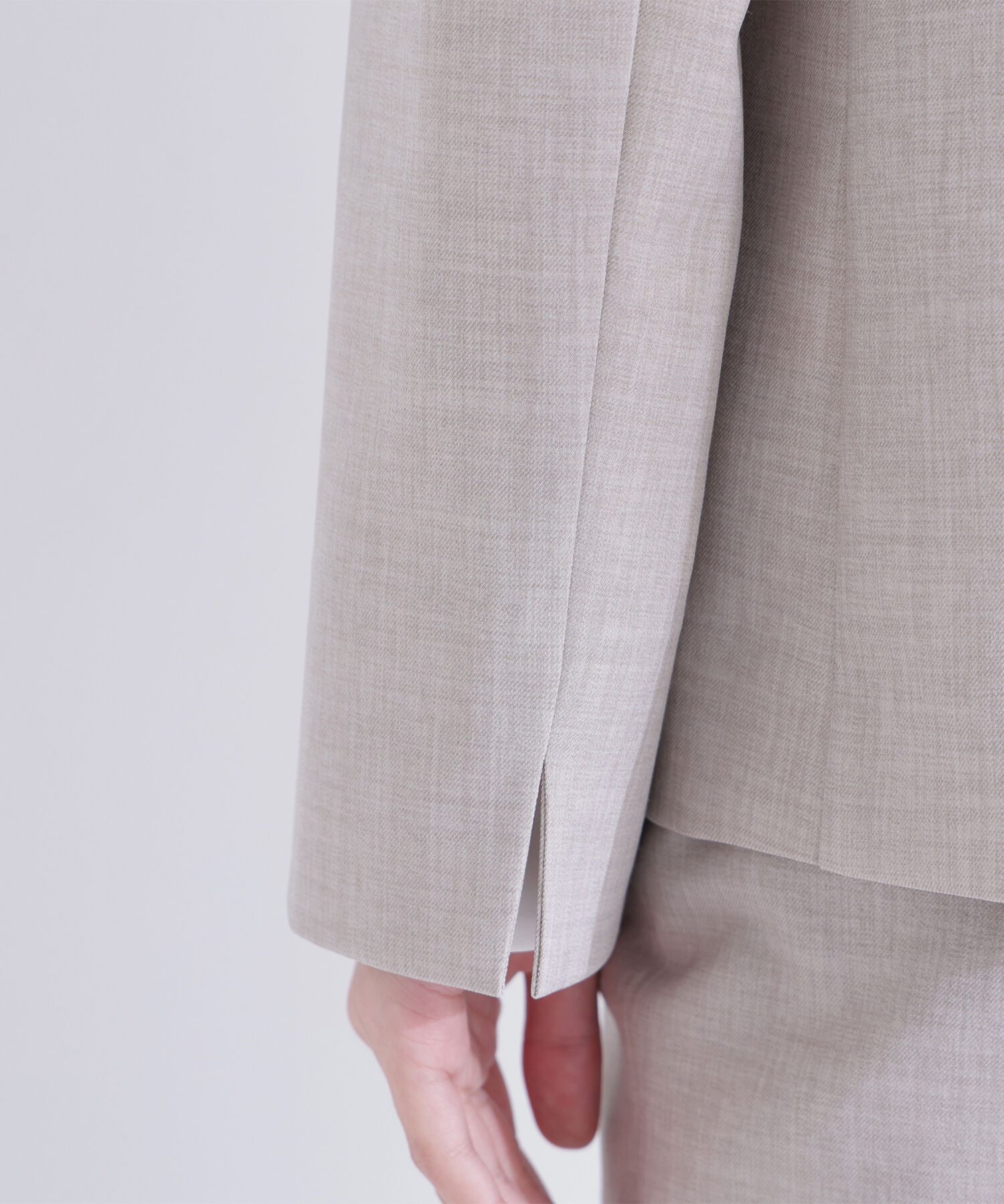  「リネンライク SETUP ダブルボタンジャケット」|その他|