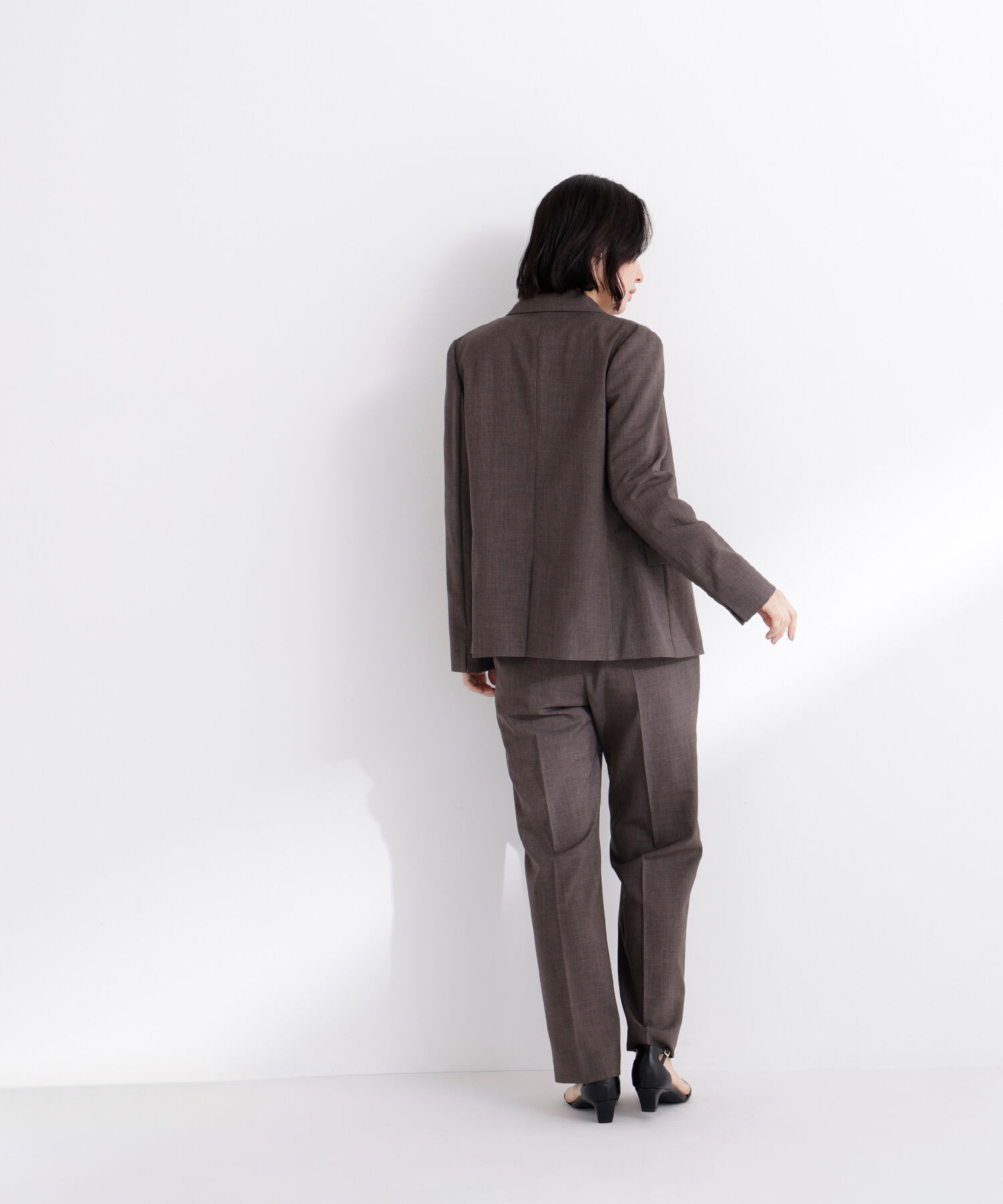  「リネンライク SETUP ダブルボタンジャケット」|その他|