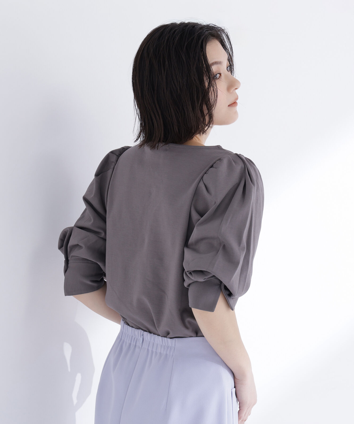  「パフスリーブカットソートップス」|Tシャツ・カットソー|