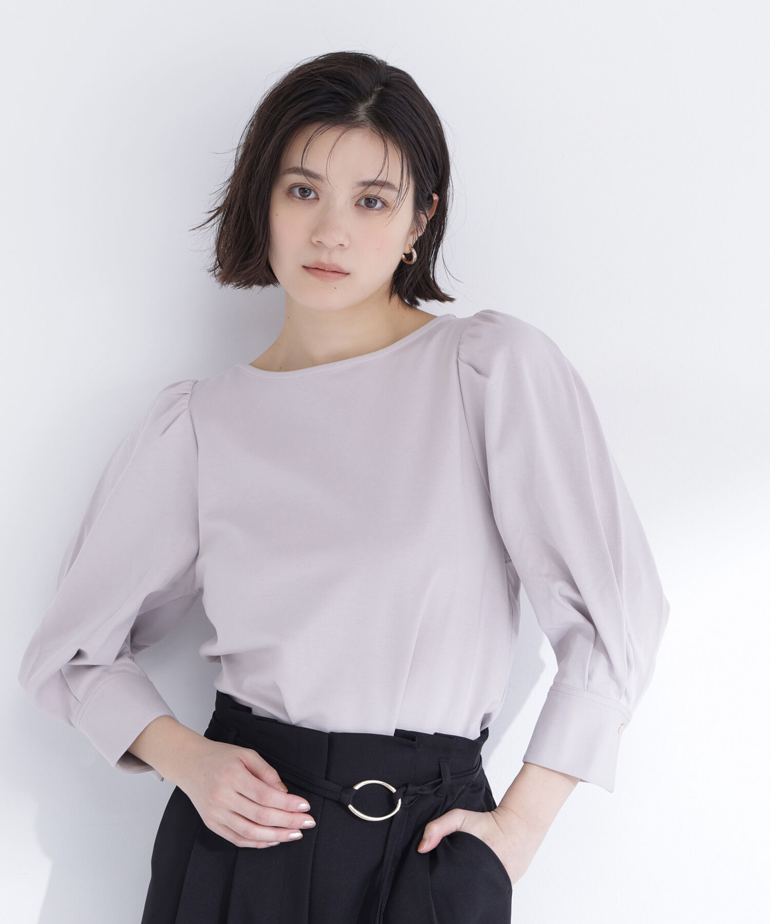  「パフスリーブカットソートップス」|Tシャツ・カットソー|