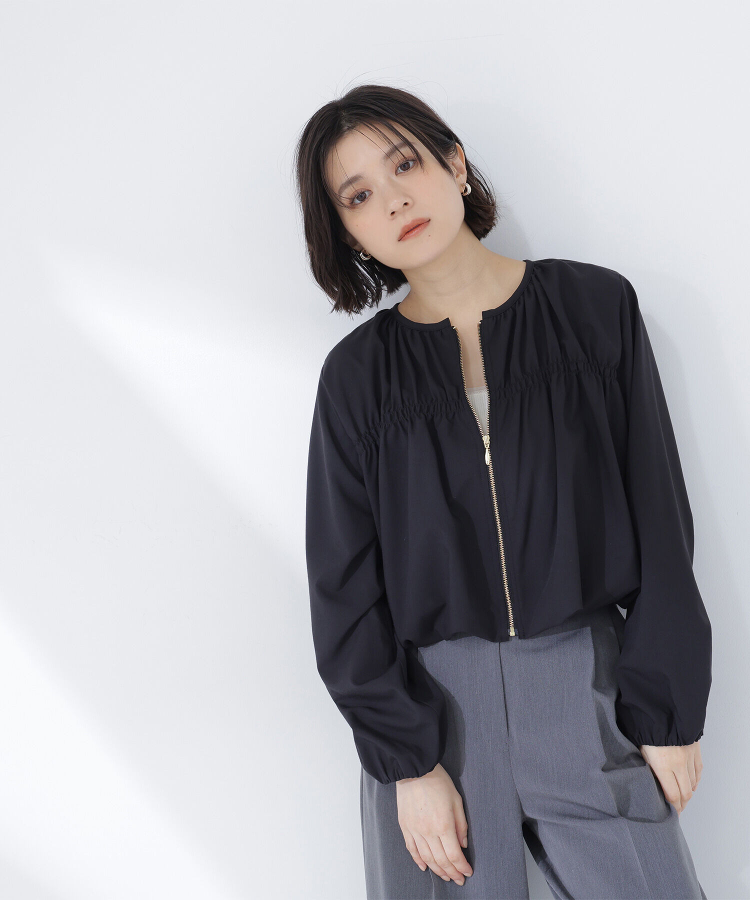  「シャーリングブルゾン」|ブルゾン・スタジャン|