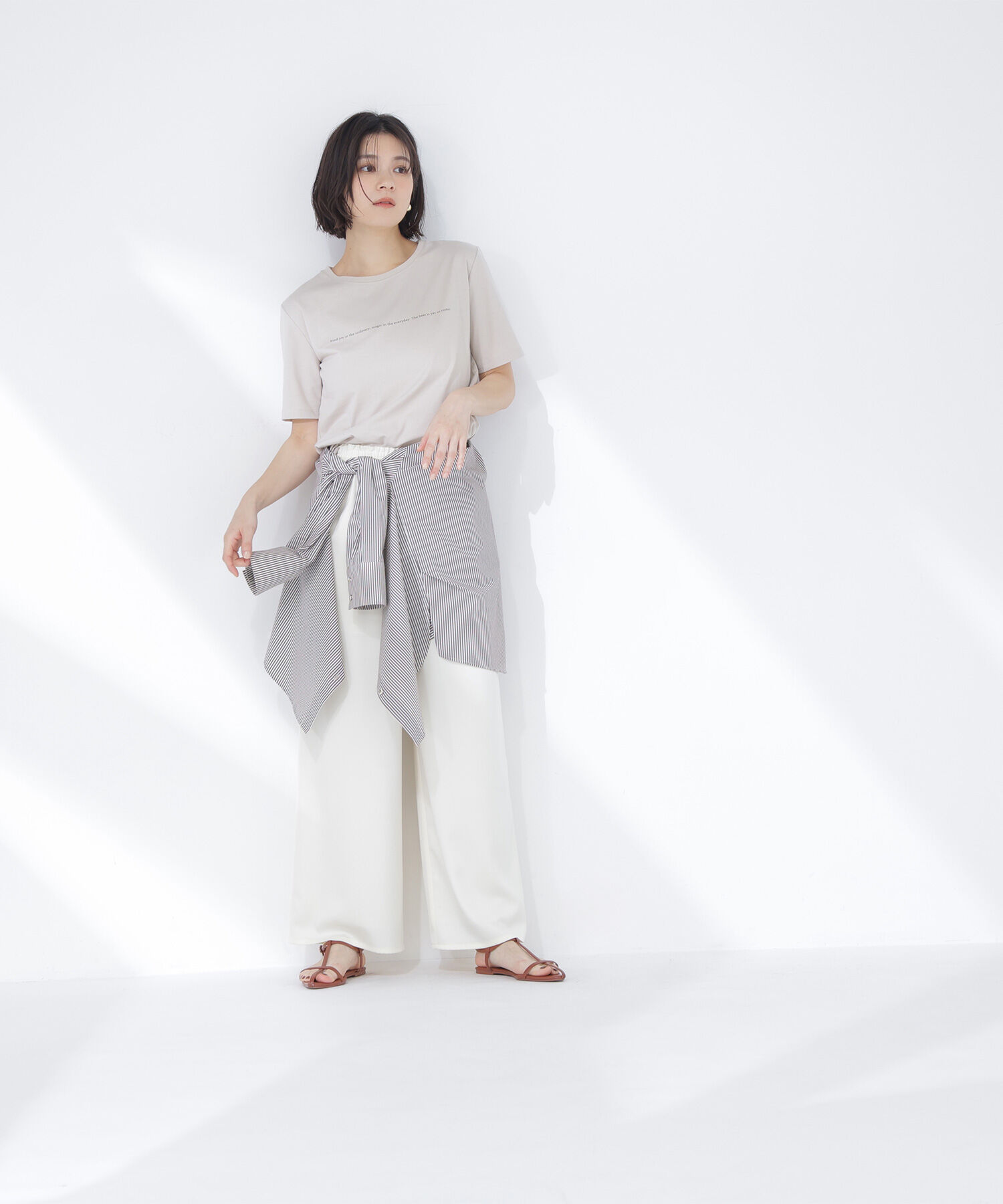  「メッセージロゴTシャツ」|Tシャツ・カットソー|