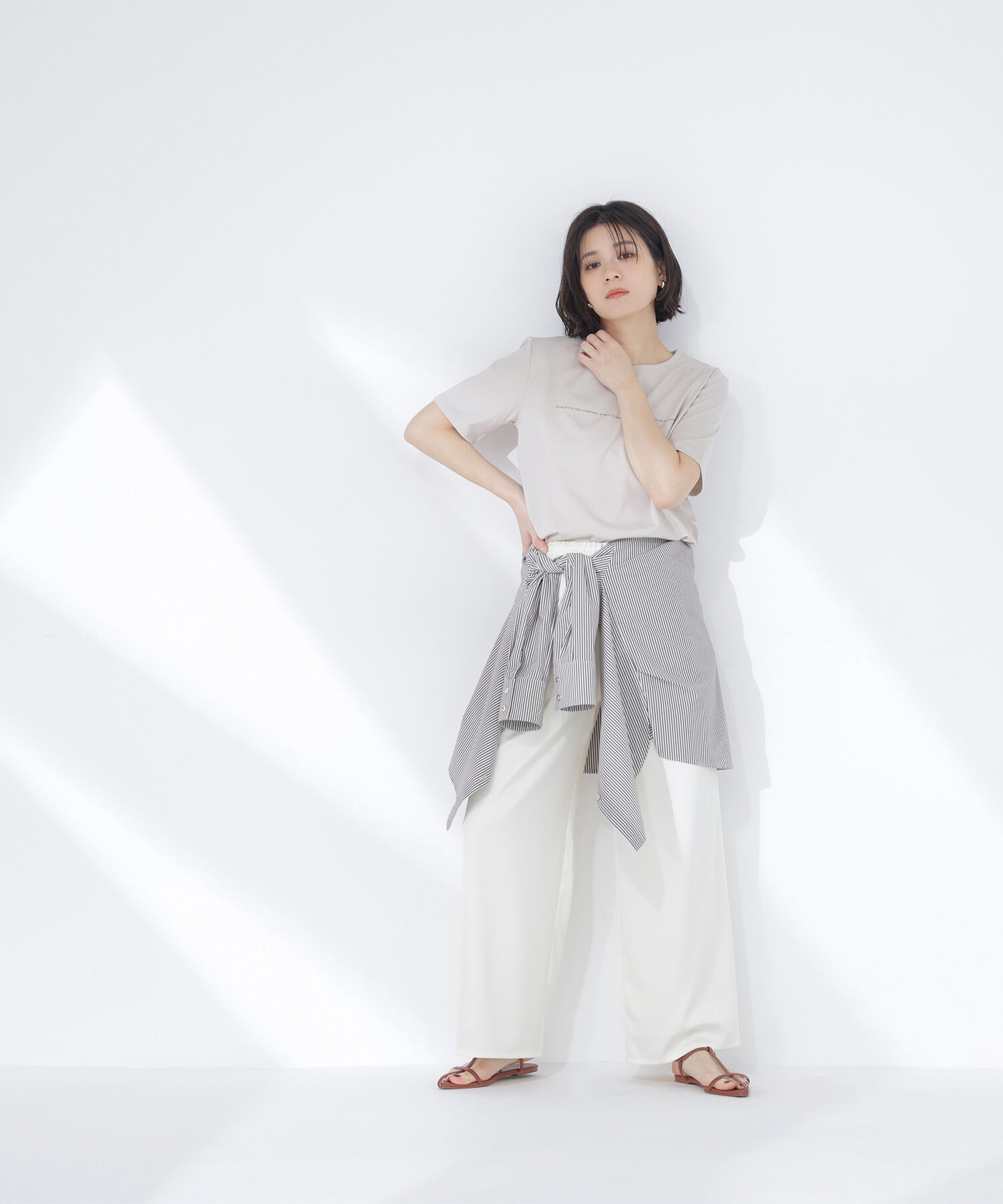  「メッセージロゴTシャツ」|Tシャツ・カットソー|