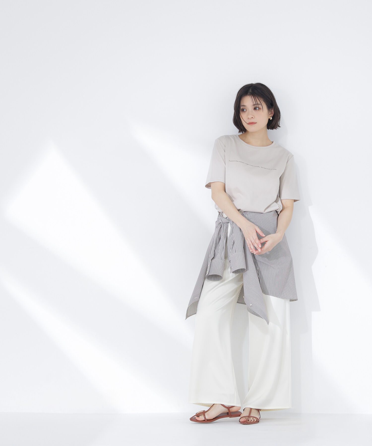  「メッセージロゴTシャツ」|Tシャツ・カットソー|