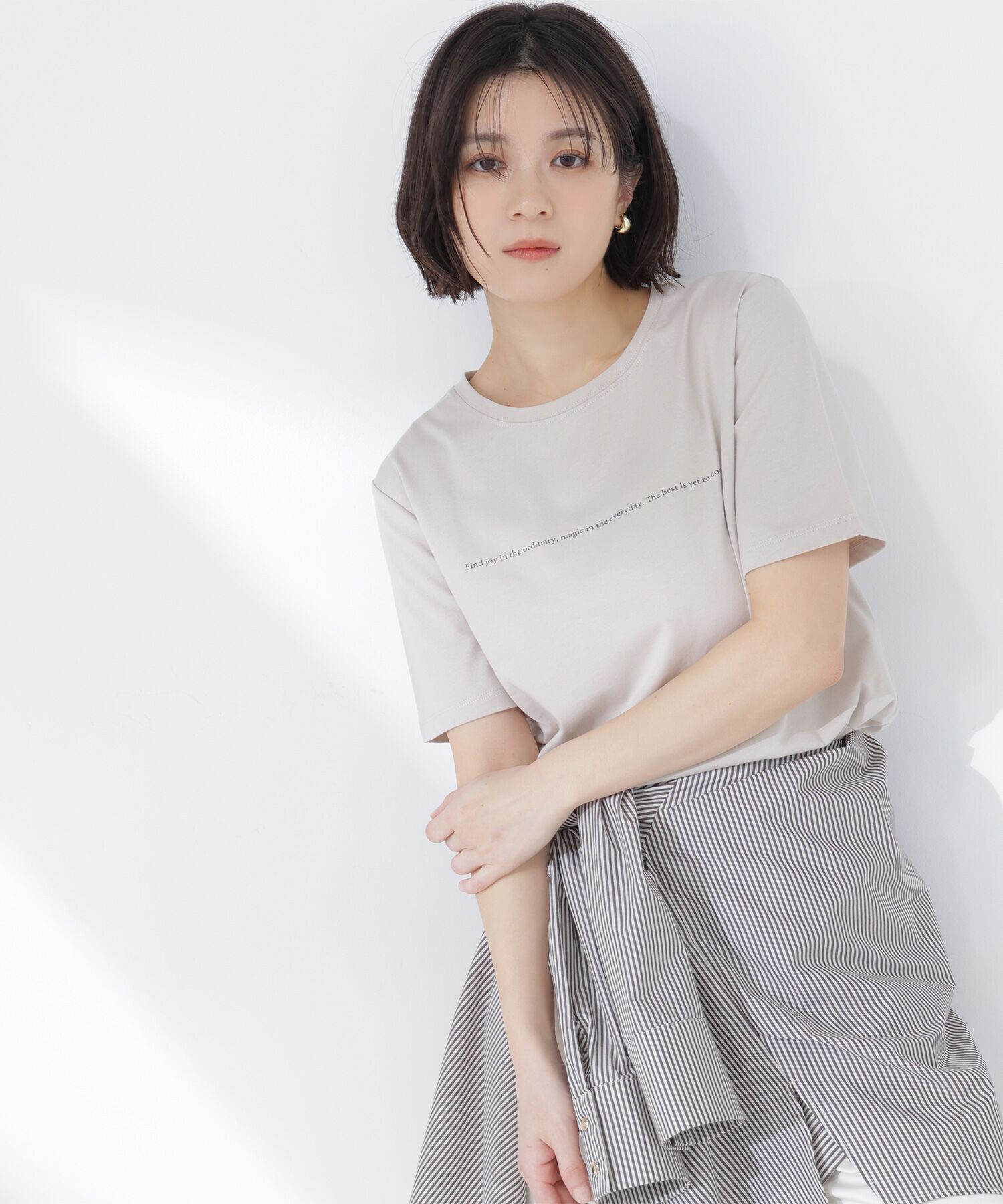  「メッセージロゴTシャツ」|Tシャツ・カットソー|