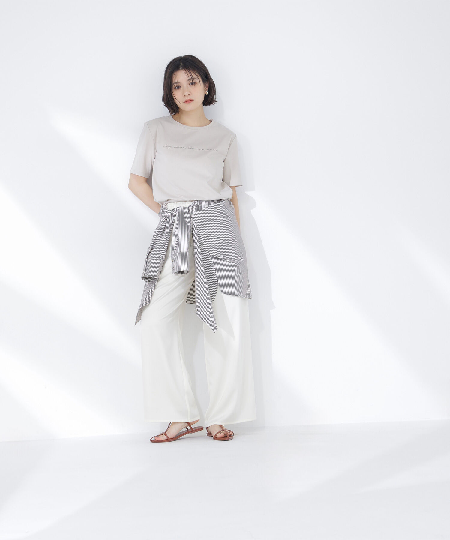  「メッセージロゴTシャツ」|Tシャツ・カットソー|