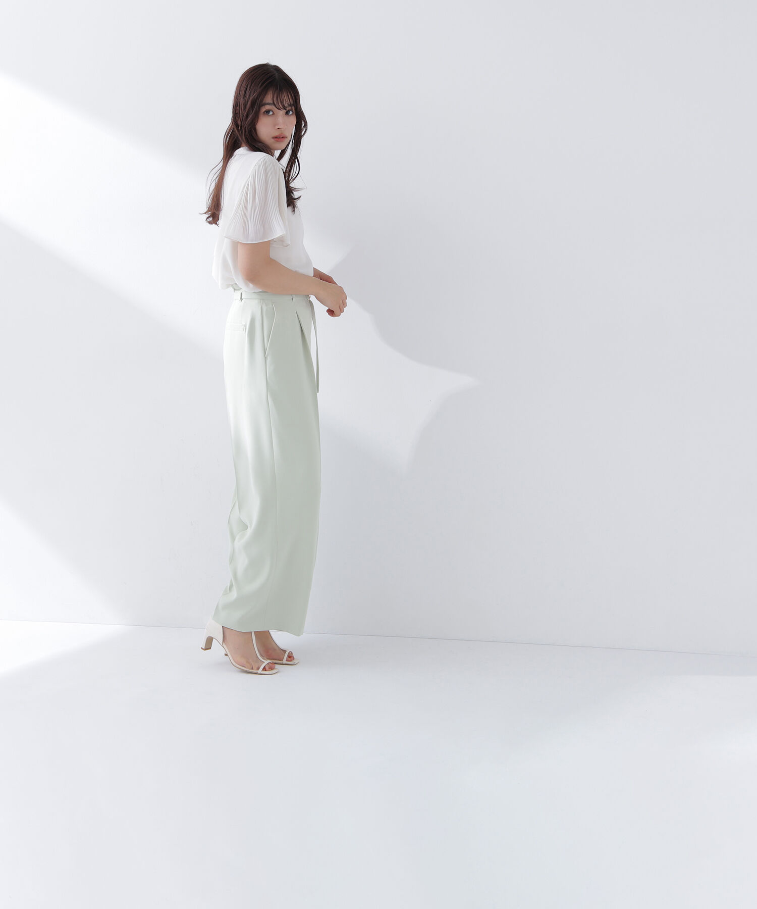  「楊柳フレアスリーブブラウス」|シャツ・ブラウス|