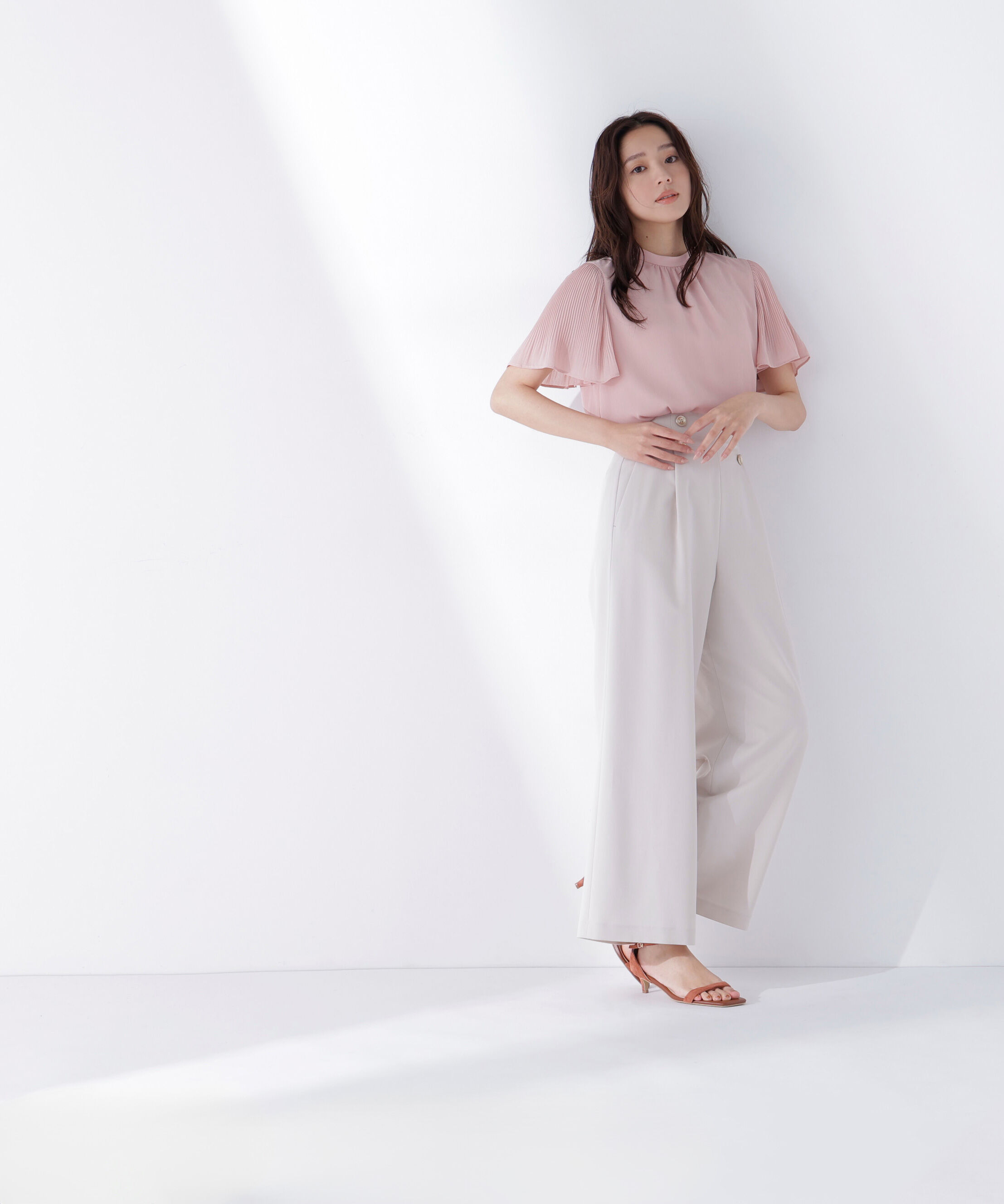  「楊柳フレアスリーブブラウス」|シャツ・ブラウス|