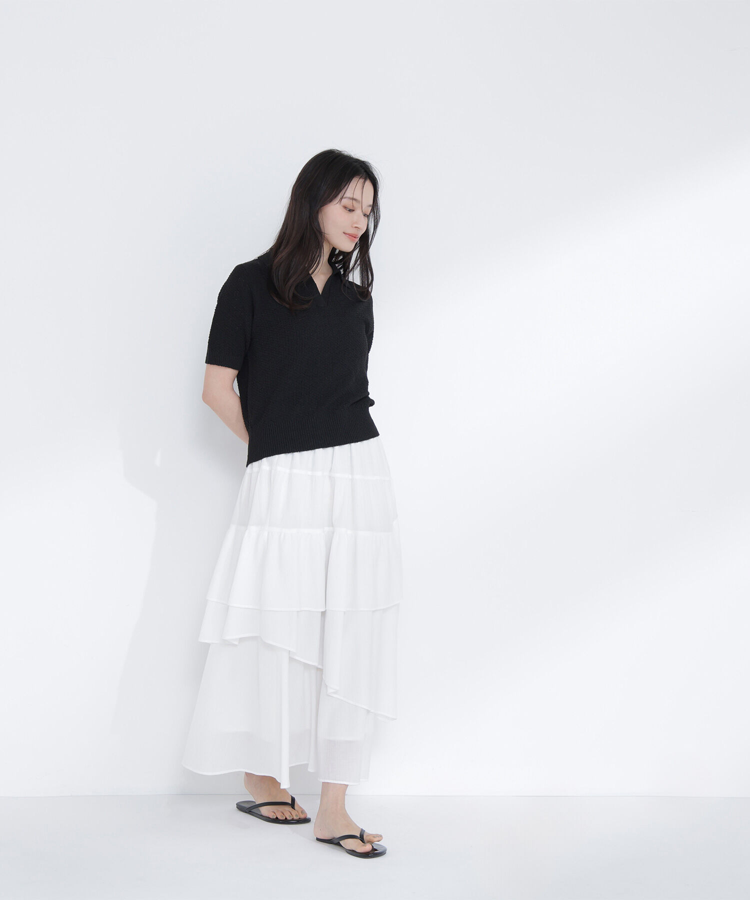  「スキッパーポロニット」|ニット・セーター|