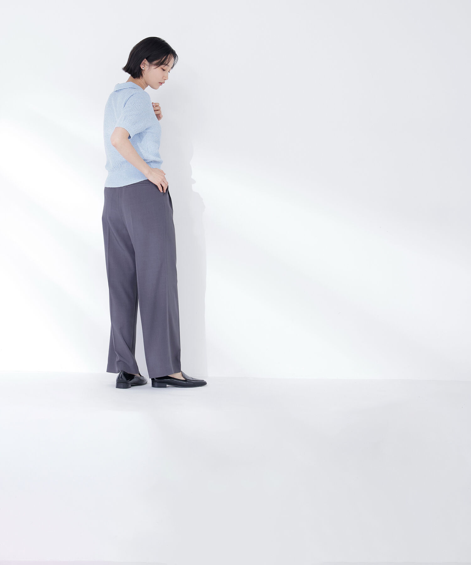  「スキッパーポロニット」|ニット・セーター|