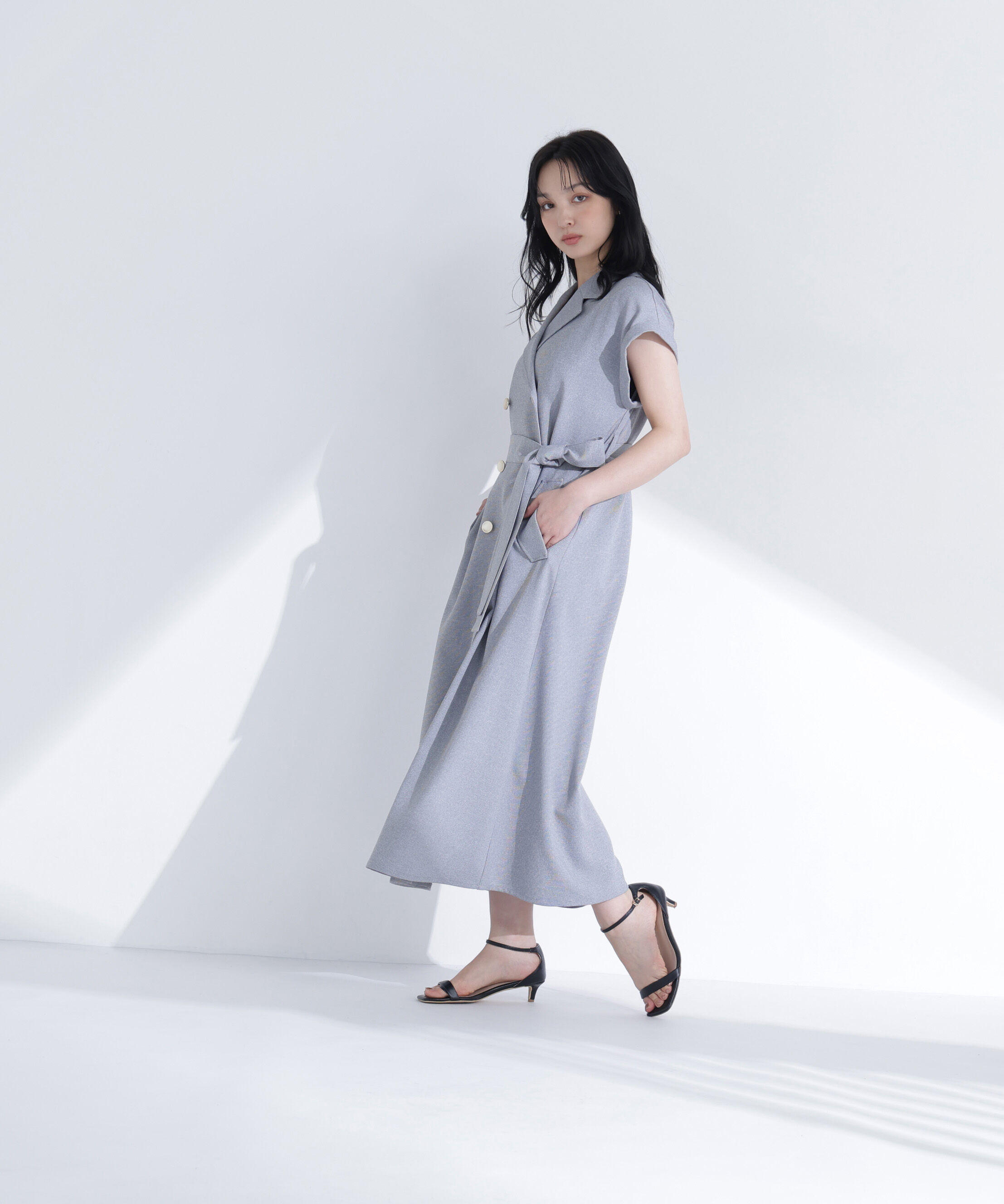  「ベルテッドトレンチワンピース」|ワンピース|