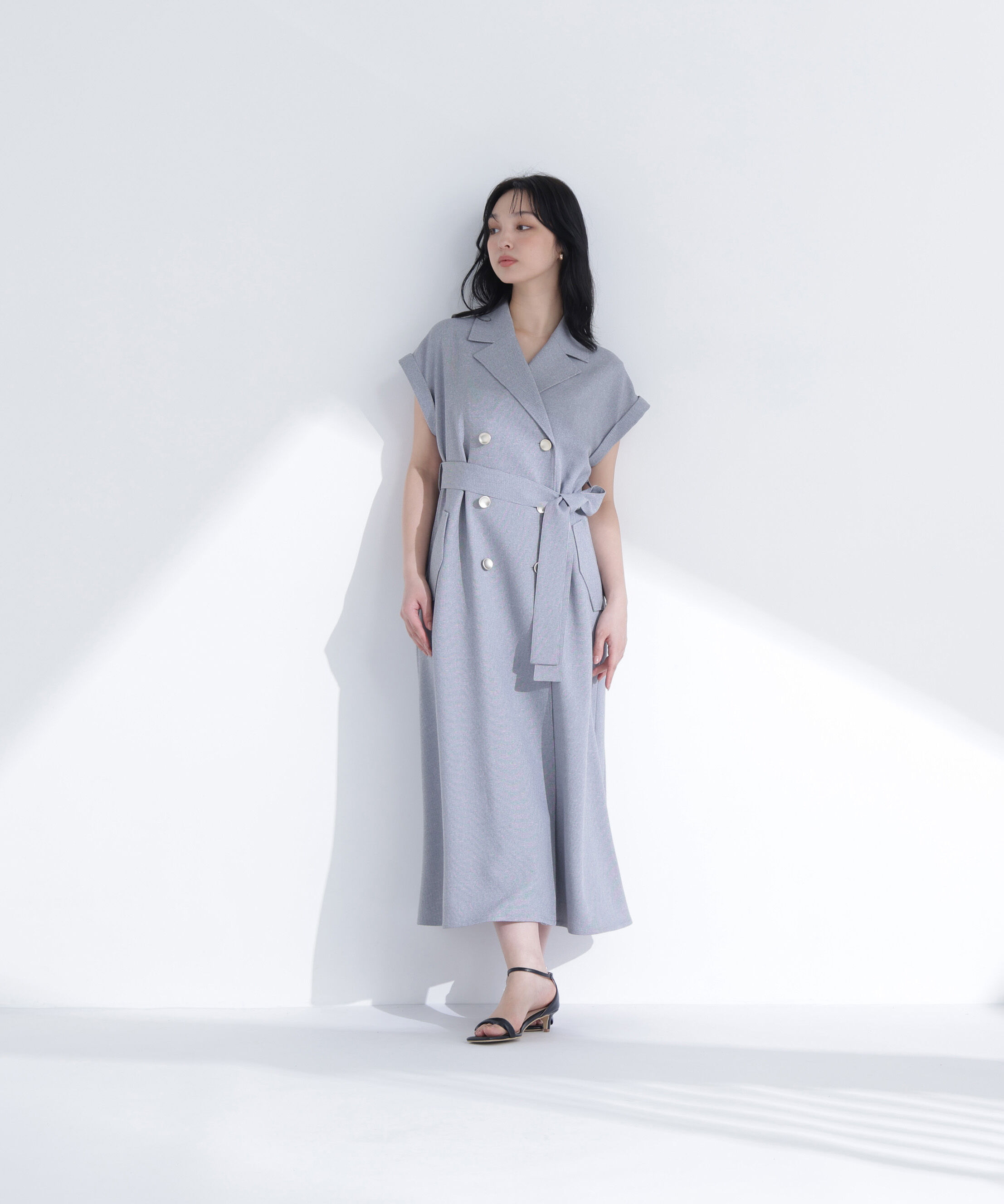  「ベルテッドトレンチワンピース」|ワンピース|