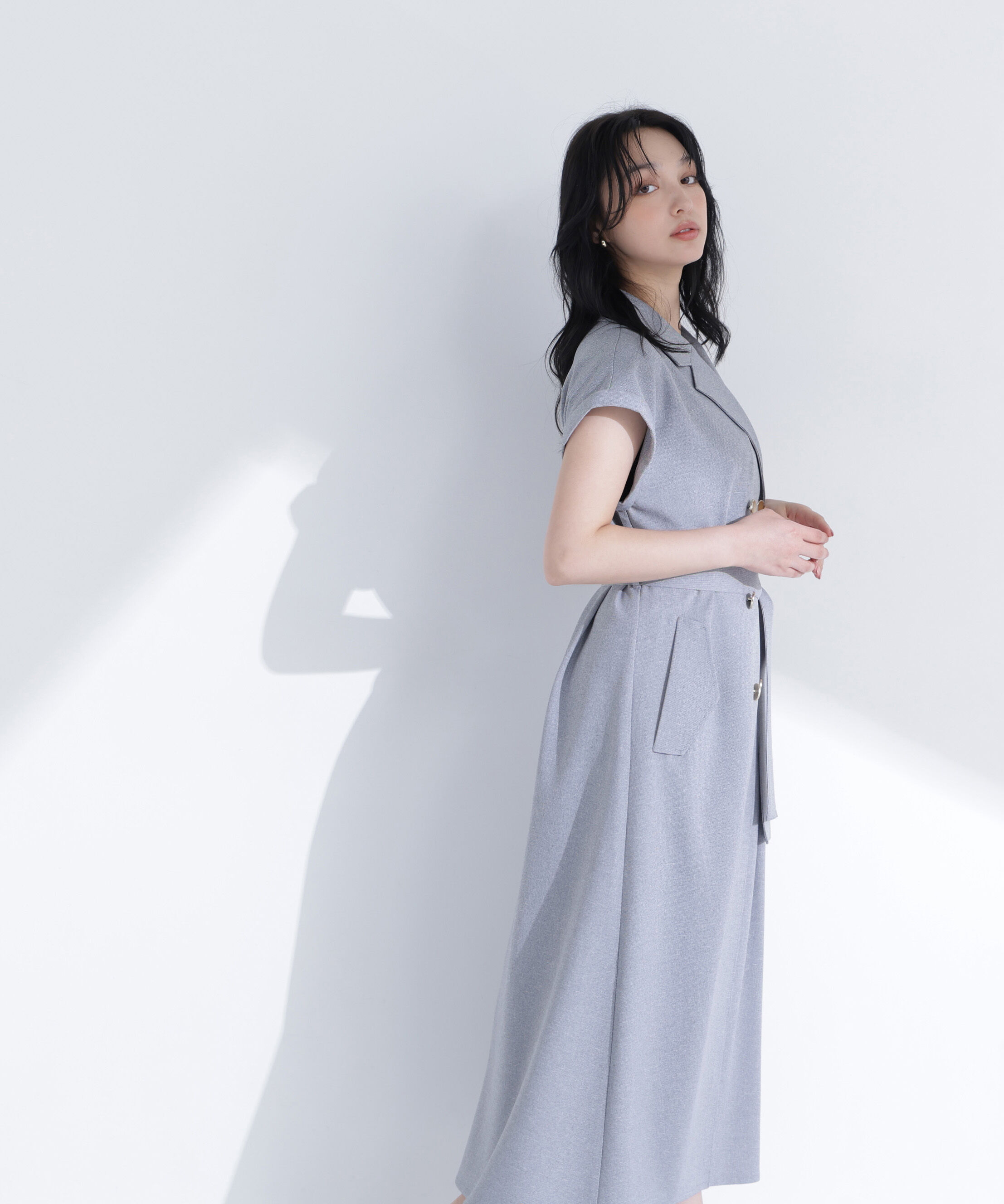  「ベルテッドトレンチワンピース」|ワンピース|