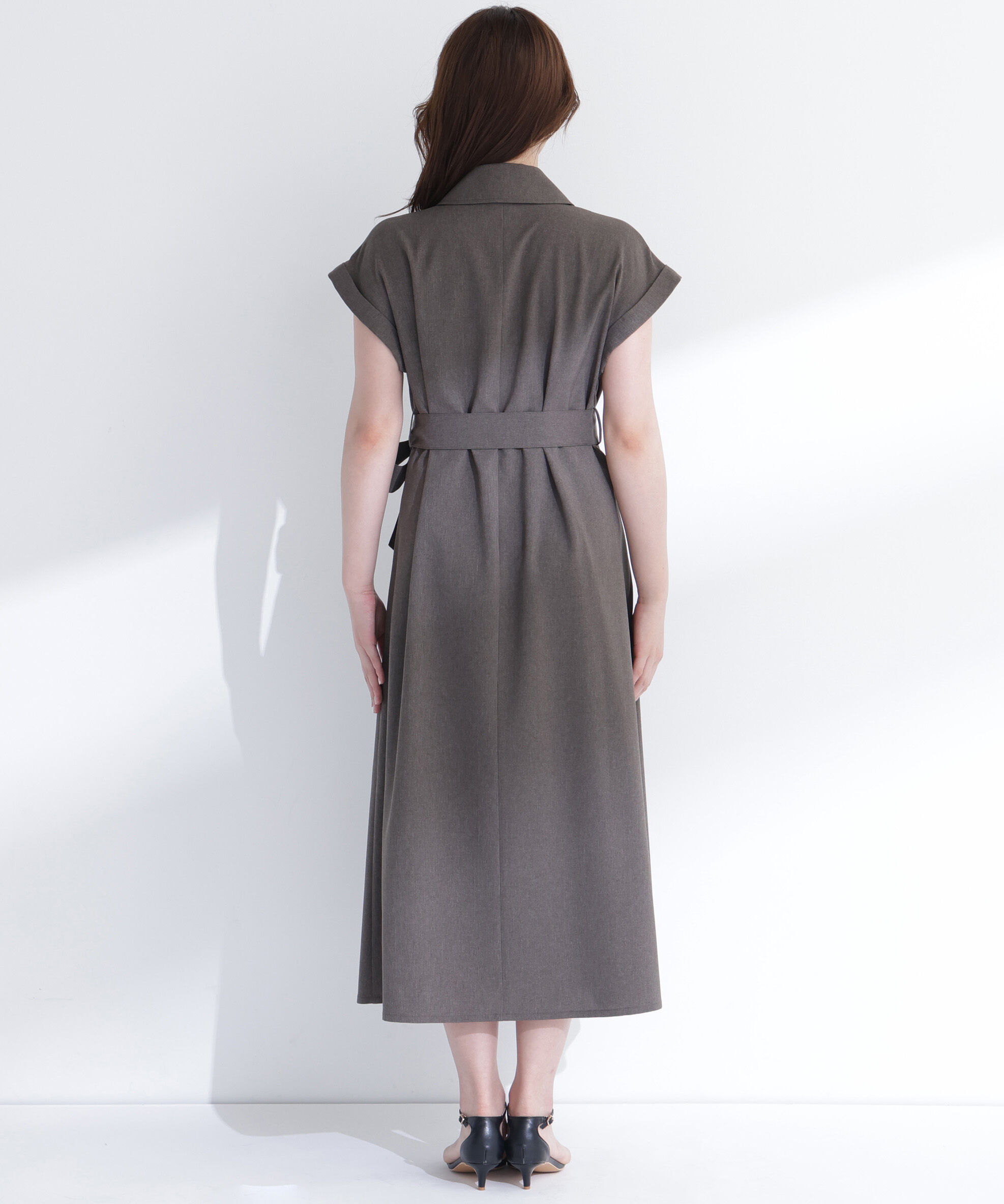  「ベルテッドトレンチワンピース」|ワンピース|