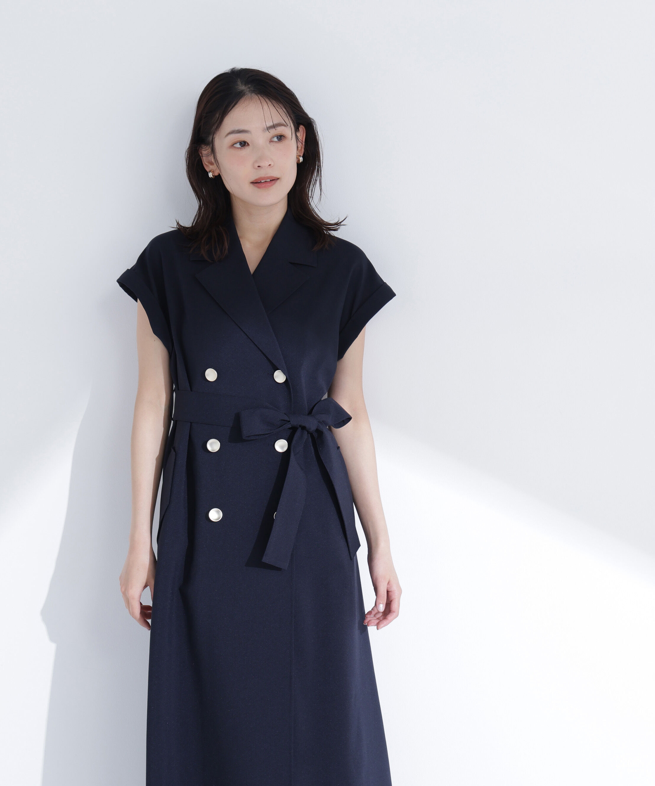  「ベルテッドトレンチワンピース」|ワンピース|
