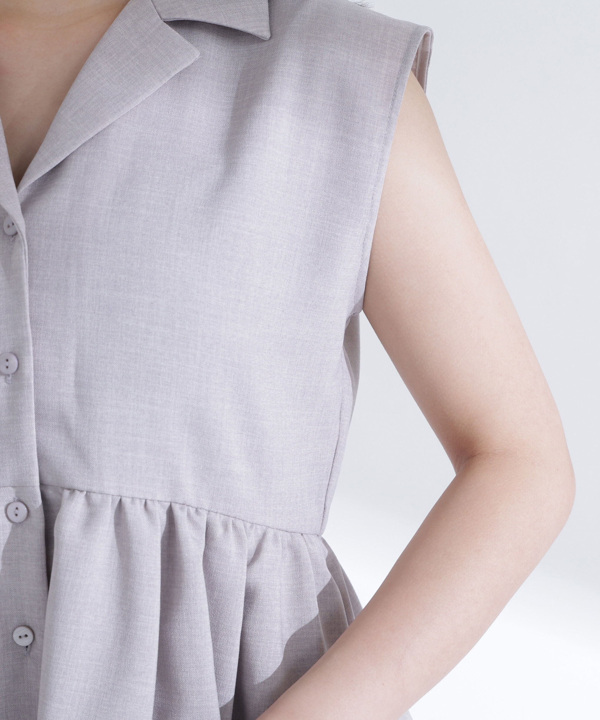  「ティアードペプラムジレ」|ブルゾン・スタジャン|