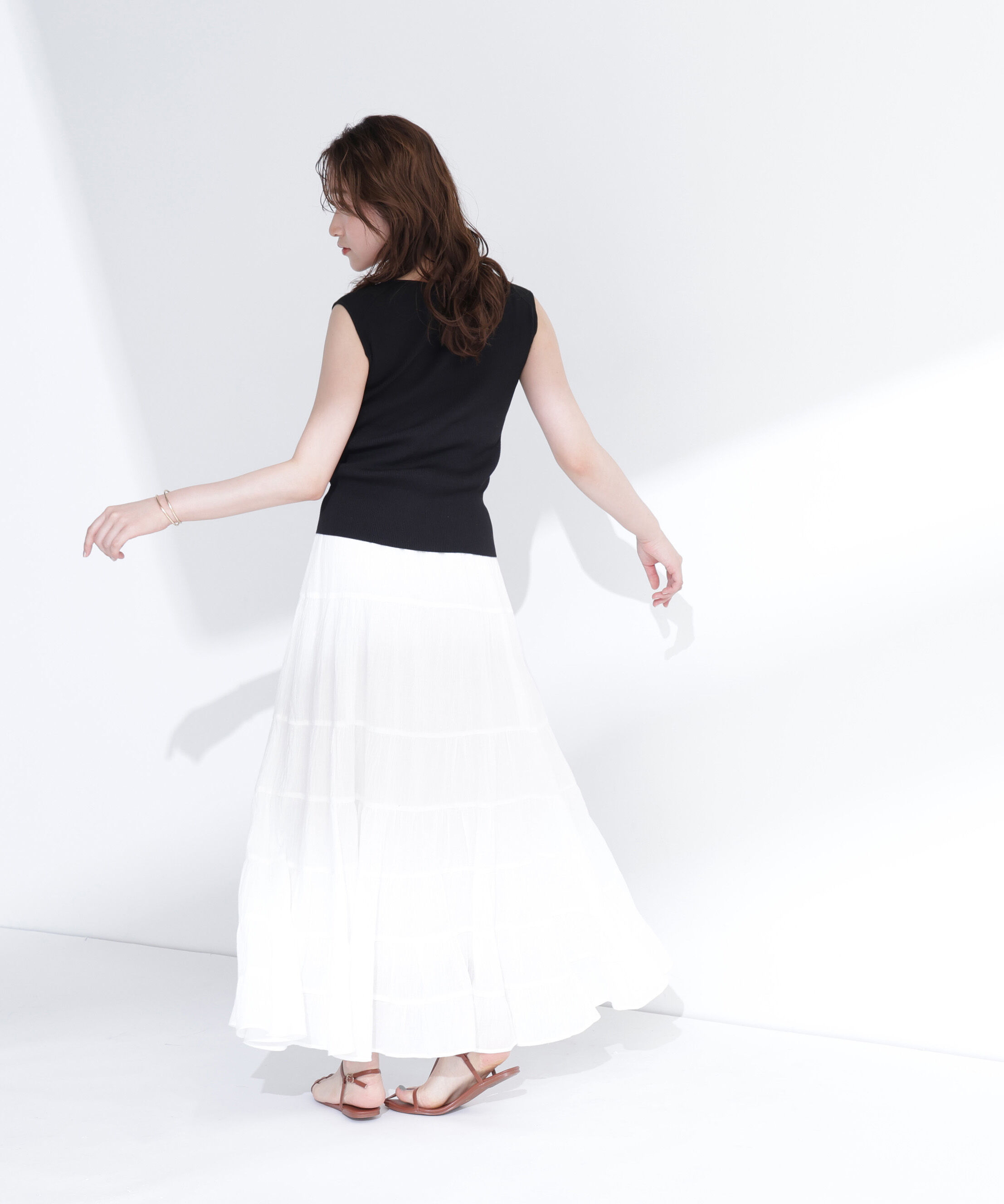  「スクエアネックリブニット」|ニット・セーター|