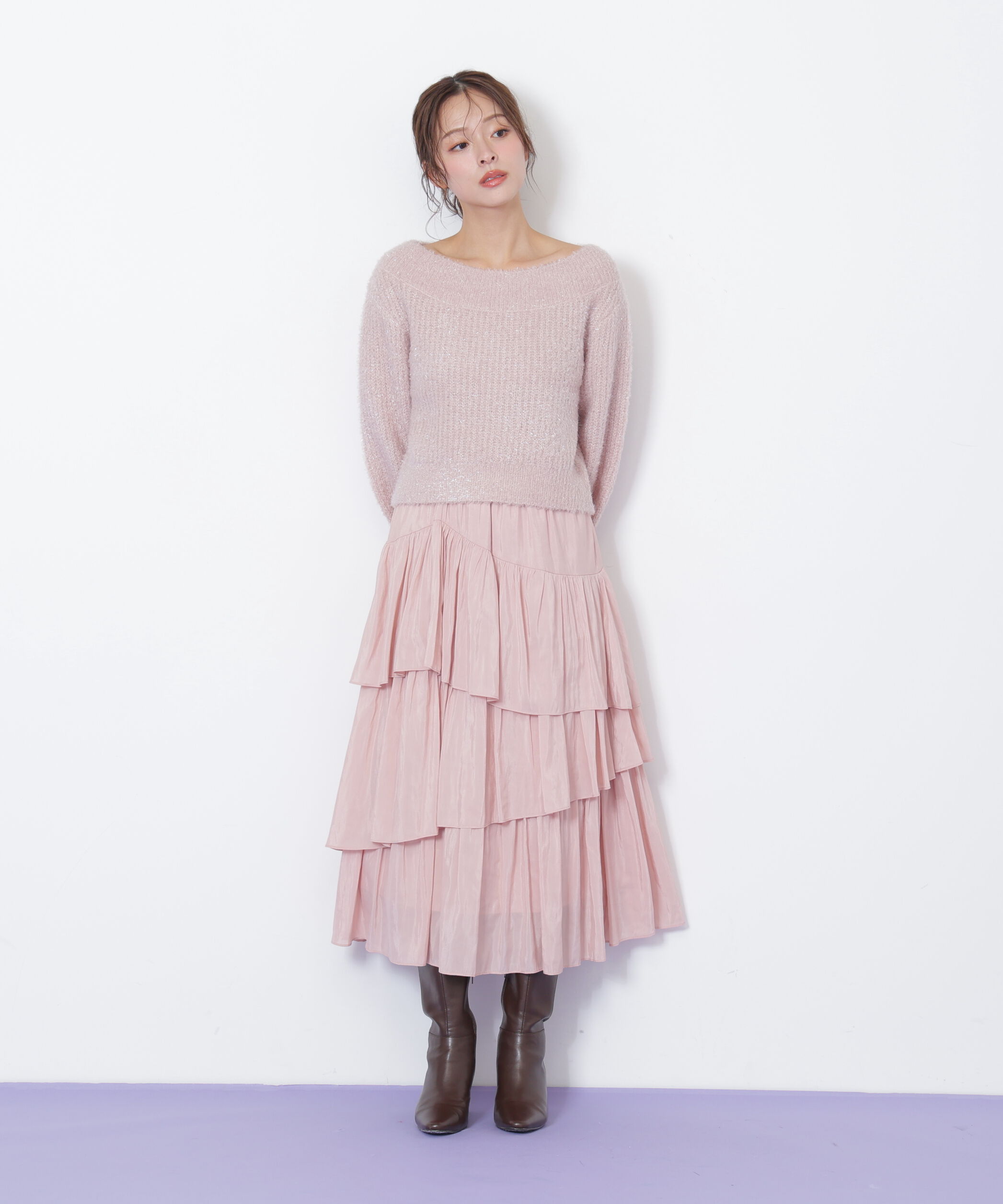  「ランダムティアードスカート」|スカート|