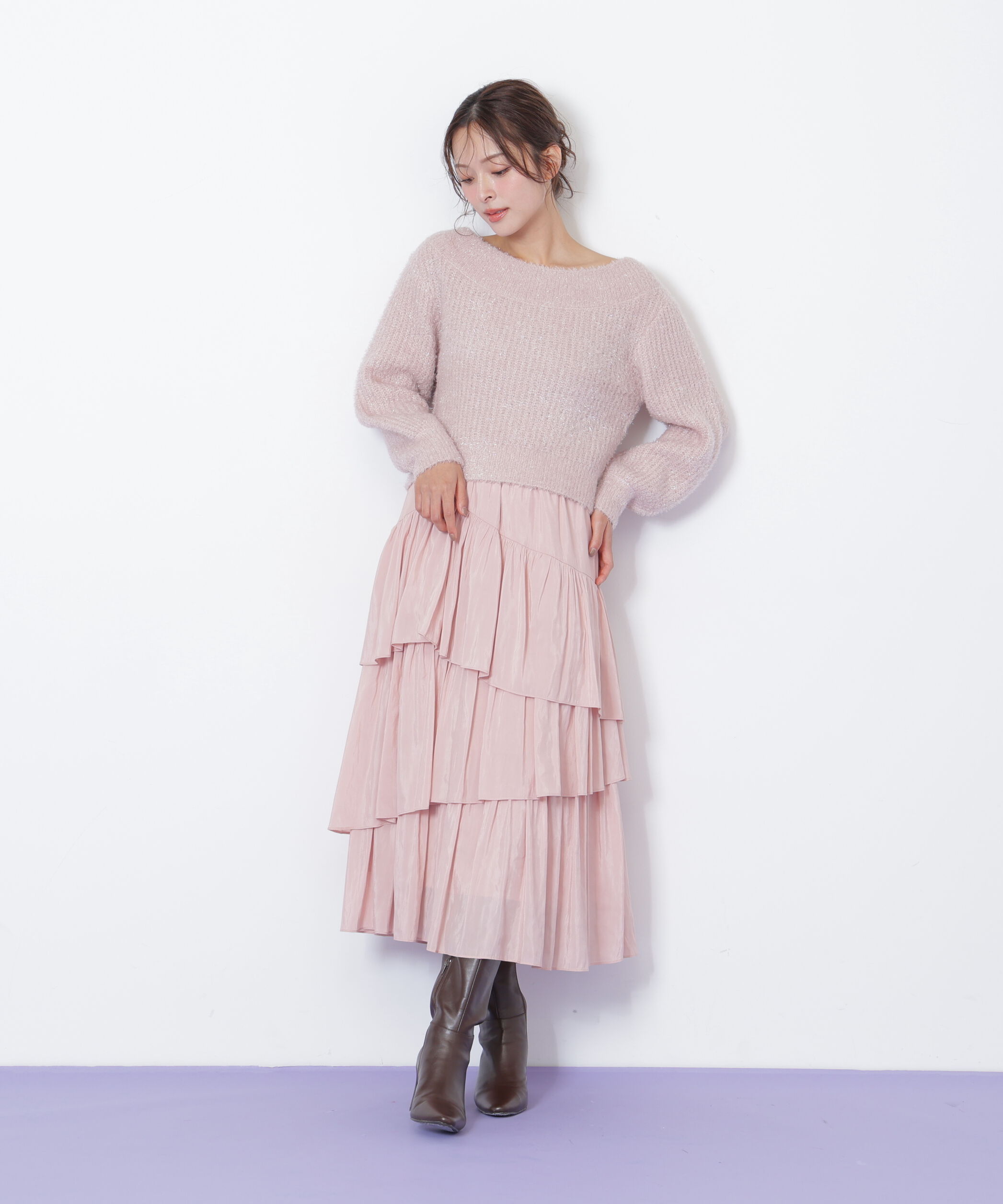  「ランダムティアードスカート」|スカート|