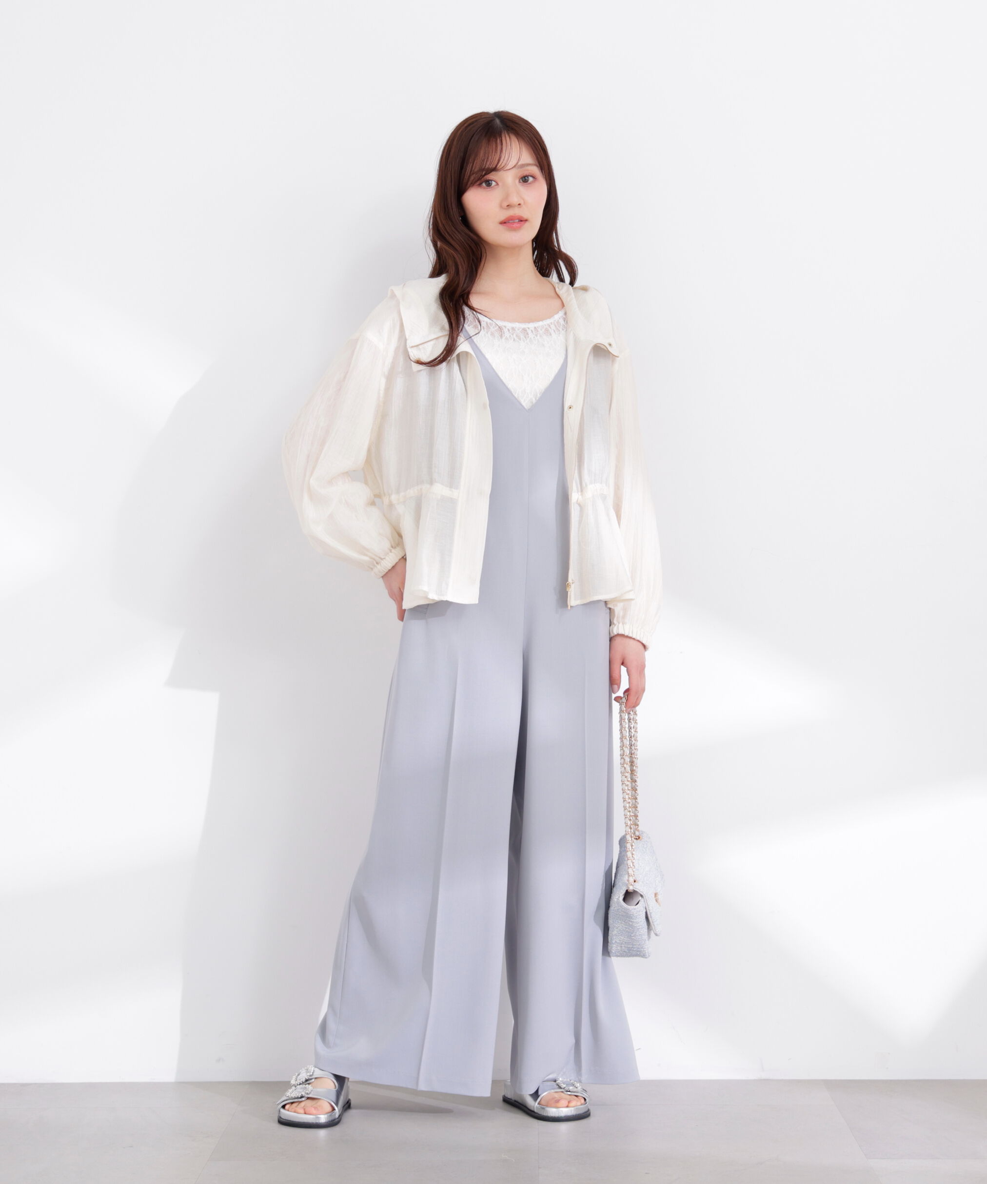 PROPORTION BODY DRESSING「シアーペプラムブルゾン 26SS」|ブルゾン・スタジャン|