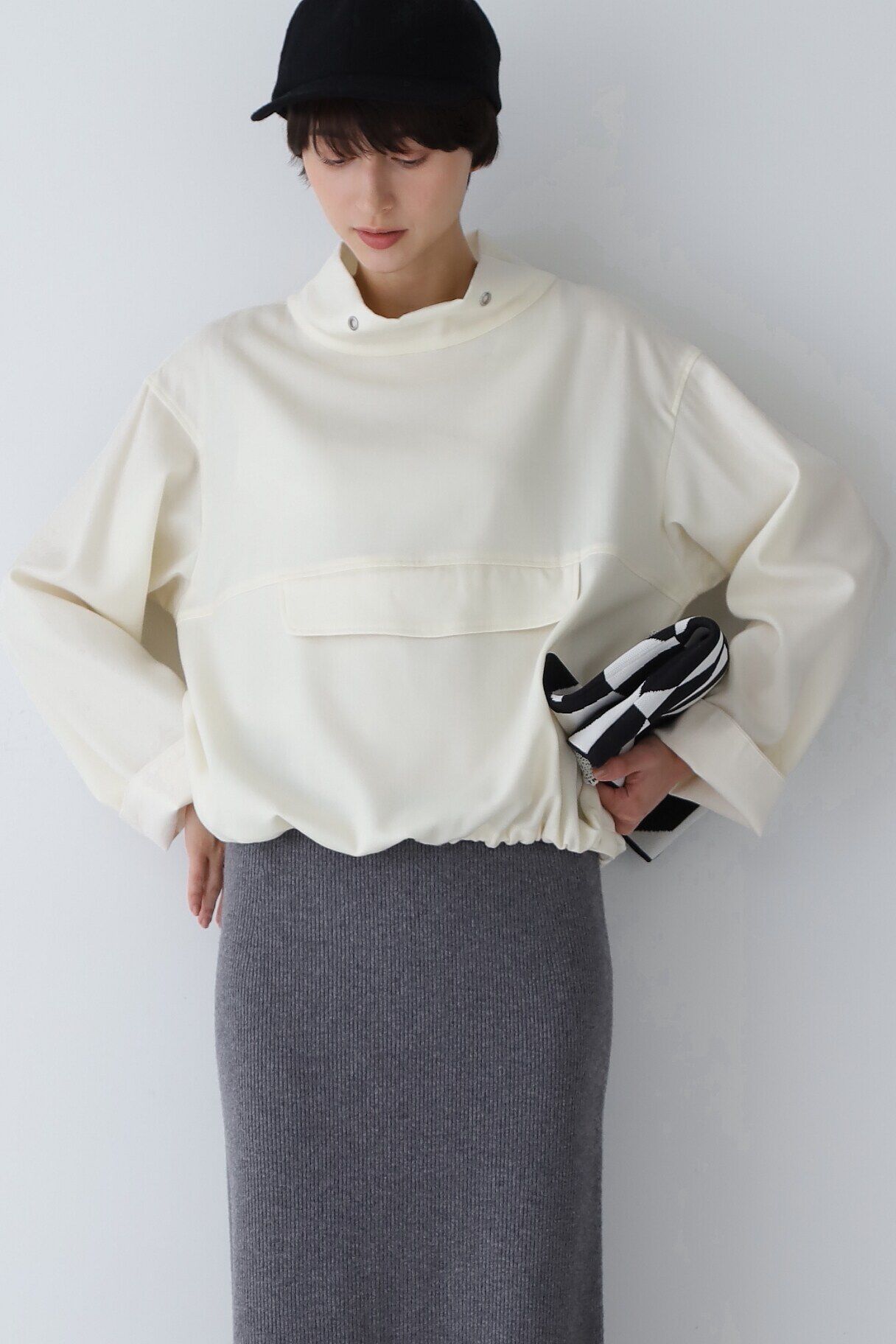  「◆サキソニースタンドアノラック」|シャツ・ブラウス|ホワイト