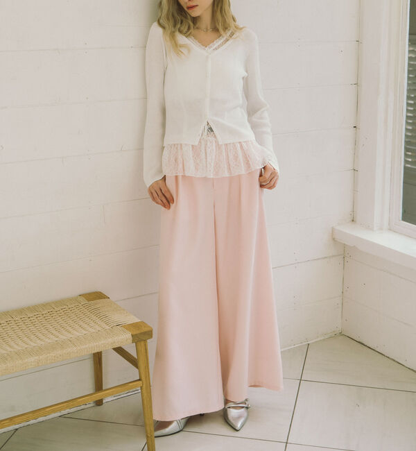 archives「レイヤードレースＴＯＰＳ&times;ニットカーディガンＳＥＴ」|カーディガン|