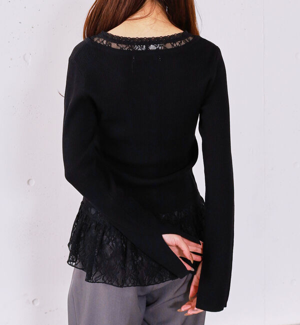 archives「レイヤードレースＴＯＰＳ&times;ニットカーディガンＳＥＴ」|カーディガン|