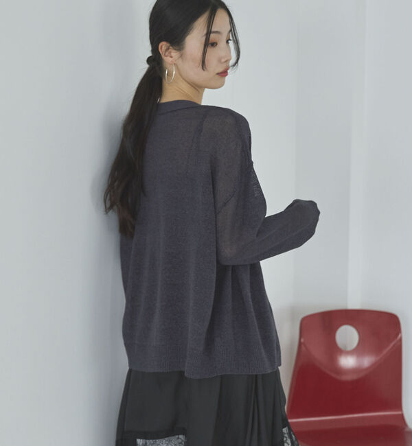 Doux archives「ペーパーヤーンカシュクールカーディガン」|カーディガン|
