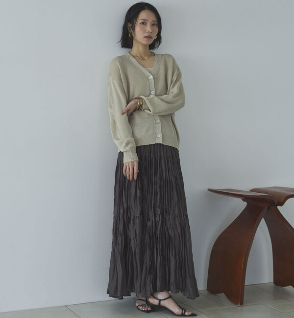 Doux archives「ペーパーヤーンカシュクールカーディガン」|カーディガン|