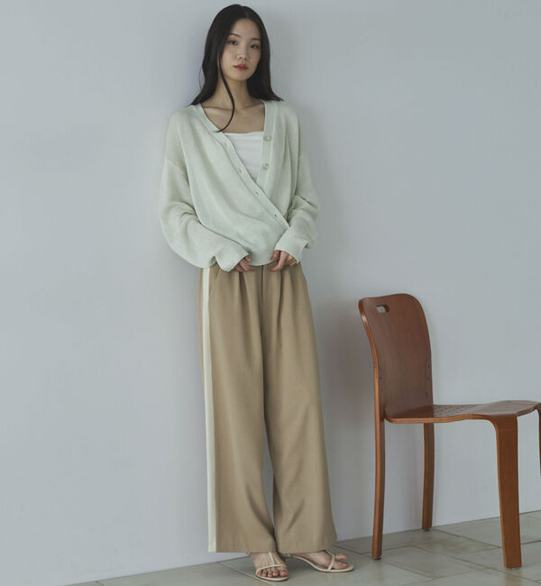 Doux archives「ペーパーヤーンカシュクールカーディガン」|カーディガン|