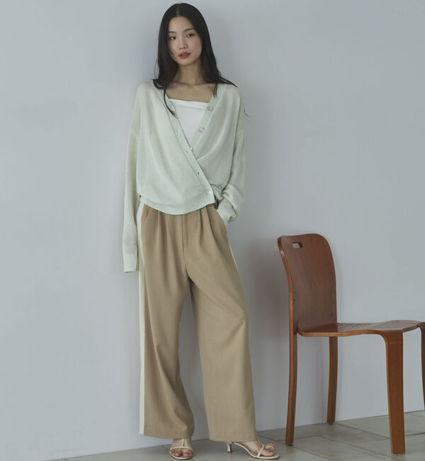 Doux archives「ペーパーヤーンカシュクールカーディガン」|カーディガン|