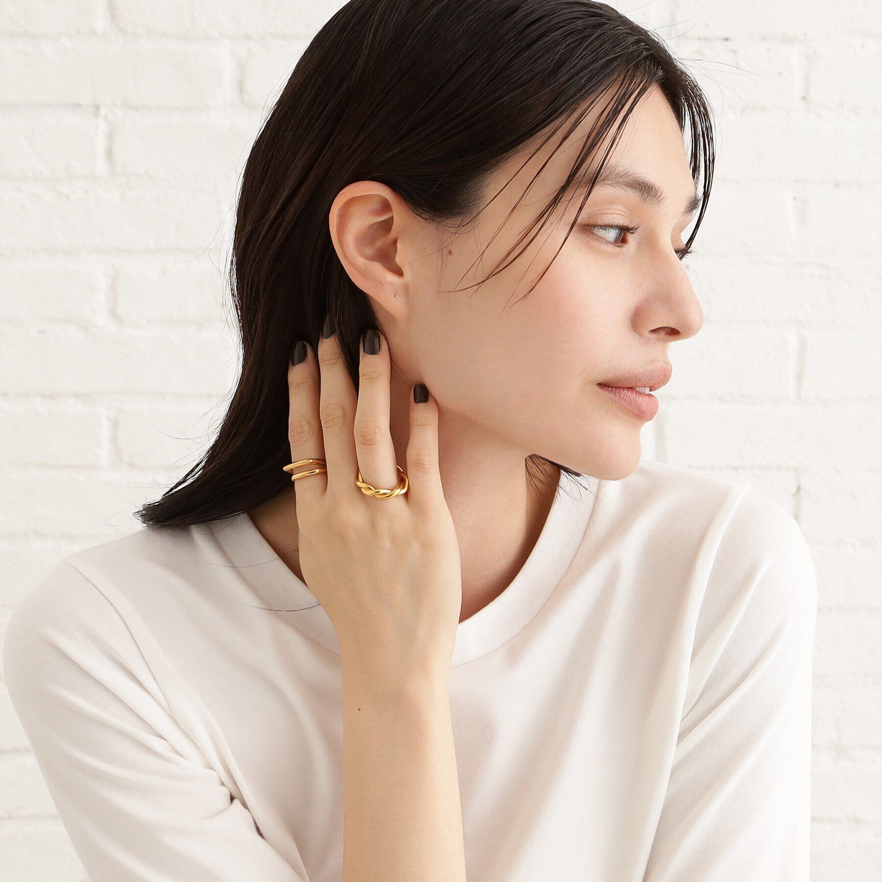 COCOSHNIK ONKITSCH「シルバー フロートリング スクエア GP」|リング|