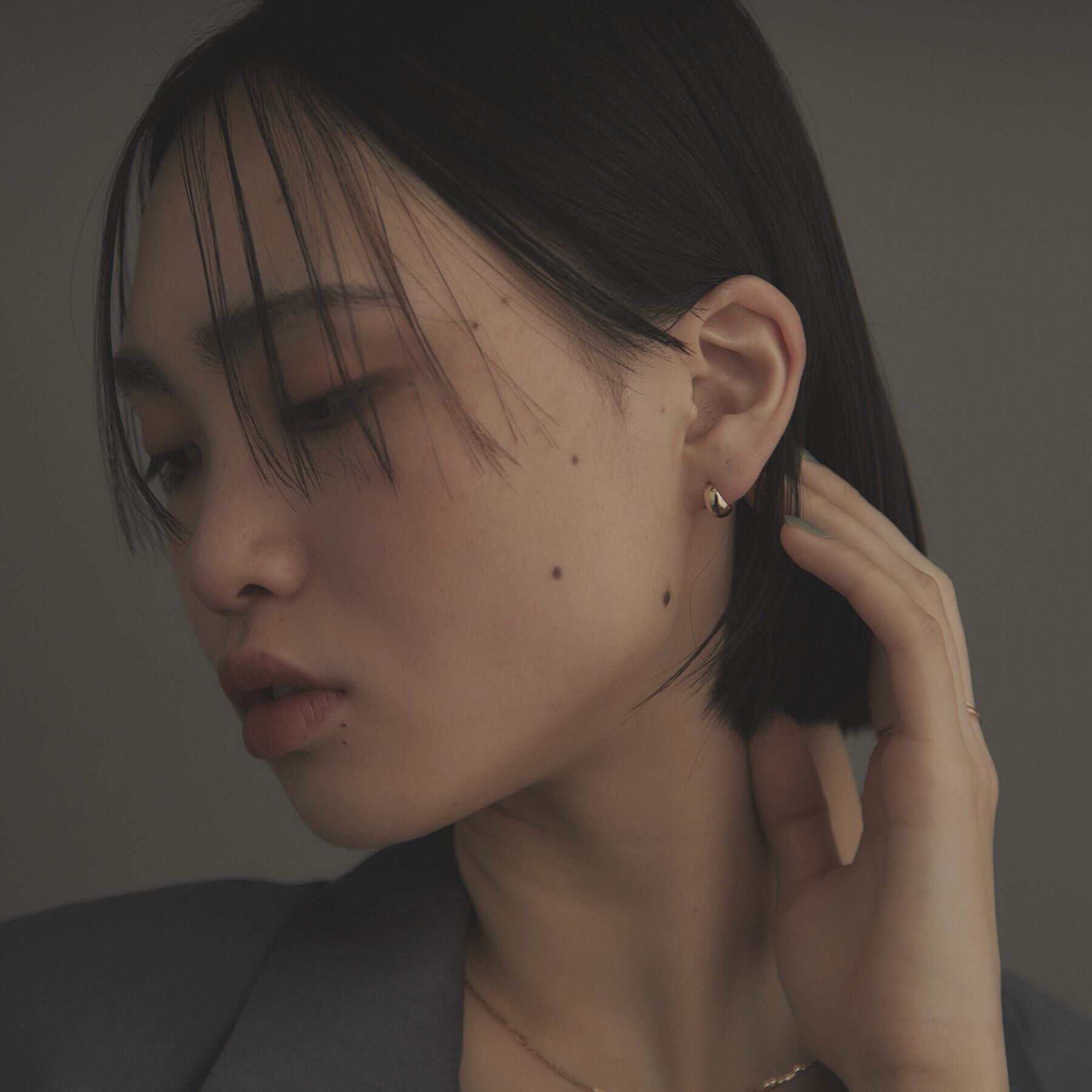 COCOSHNIK ONKITSCH「K10ドームフープピアス」|ピアス|