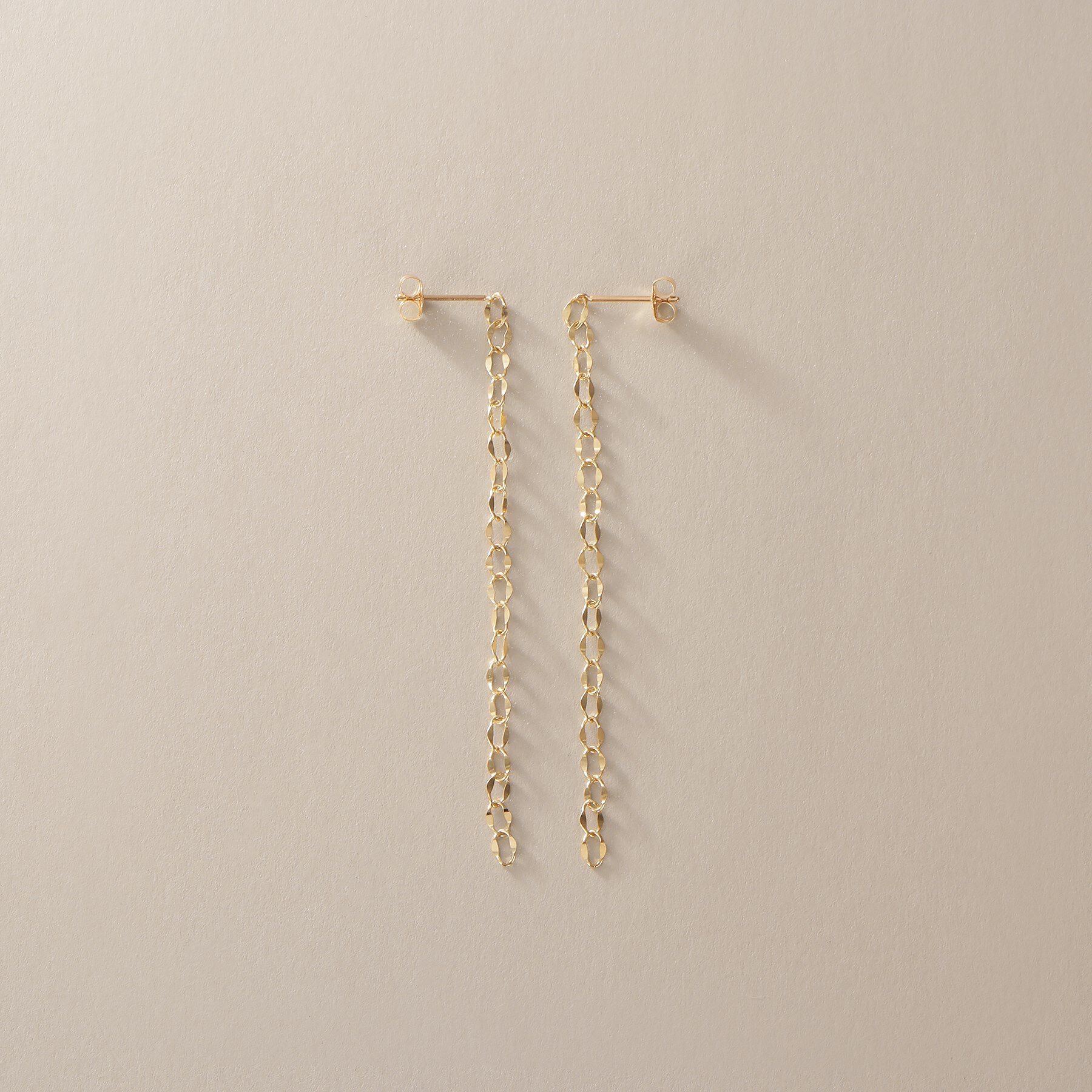 COCOSHNIK「K10シースルーフラット スタッドピアス」|ピアス|