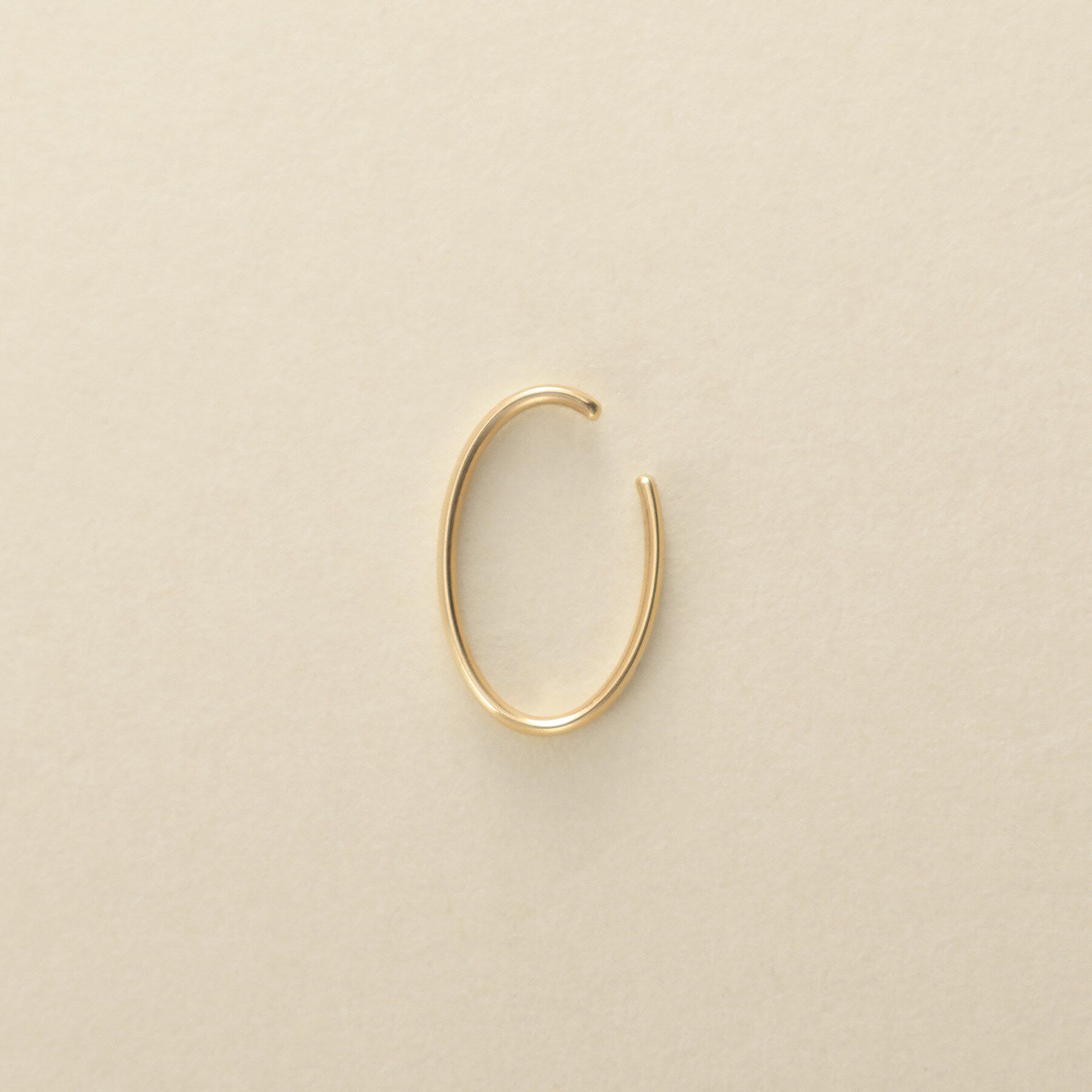 COCOSHNIK ONKITSCH「K10オーバルイヤーカフ」|イヤーカフ|