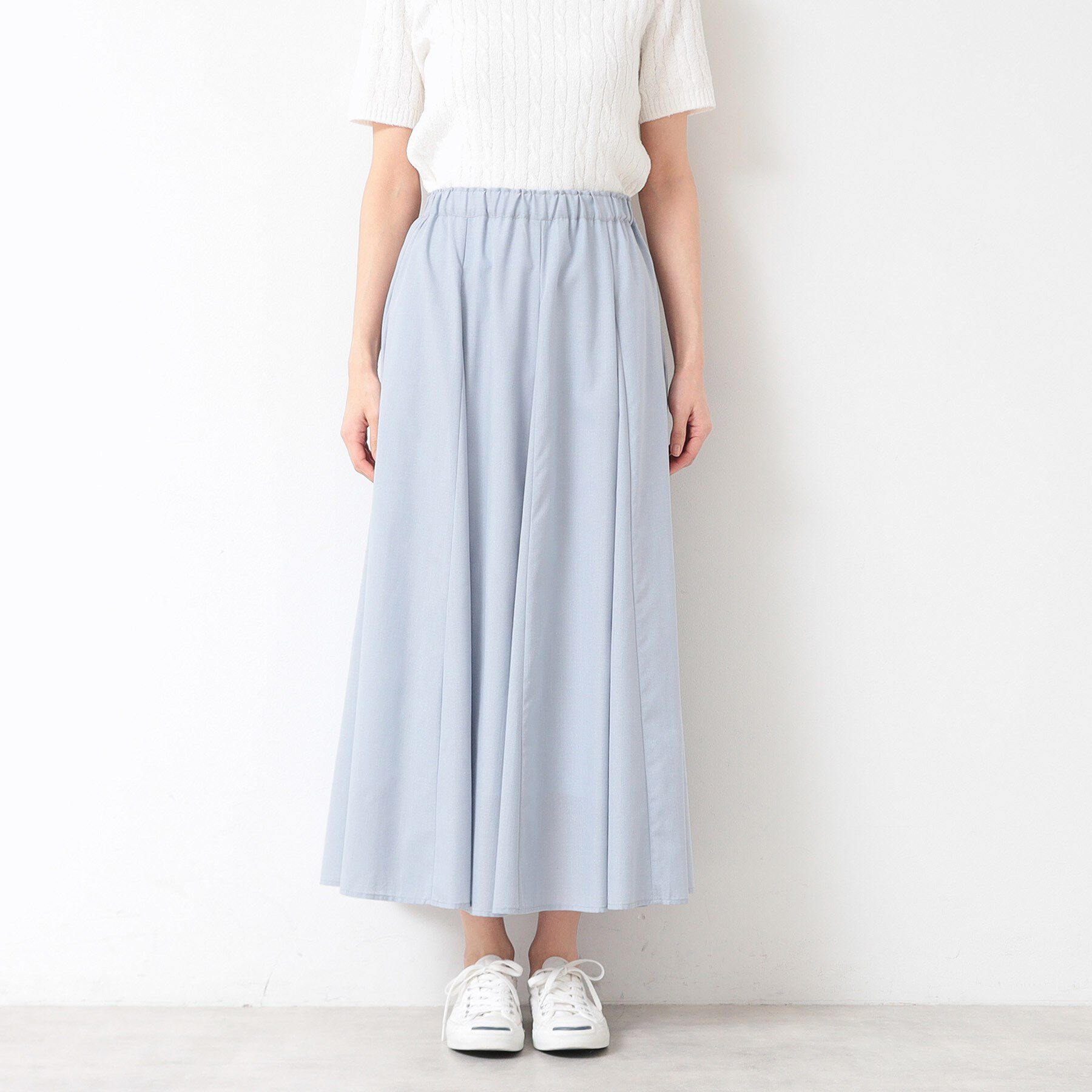 Dessin「【5色展開・ウエストゴム・洗える】エアリーフレアスカート（XS～L）」|スカート|