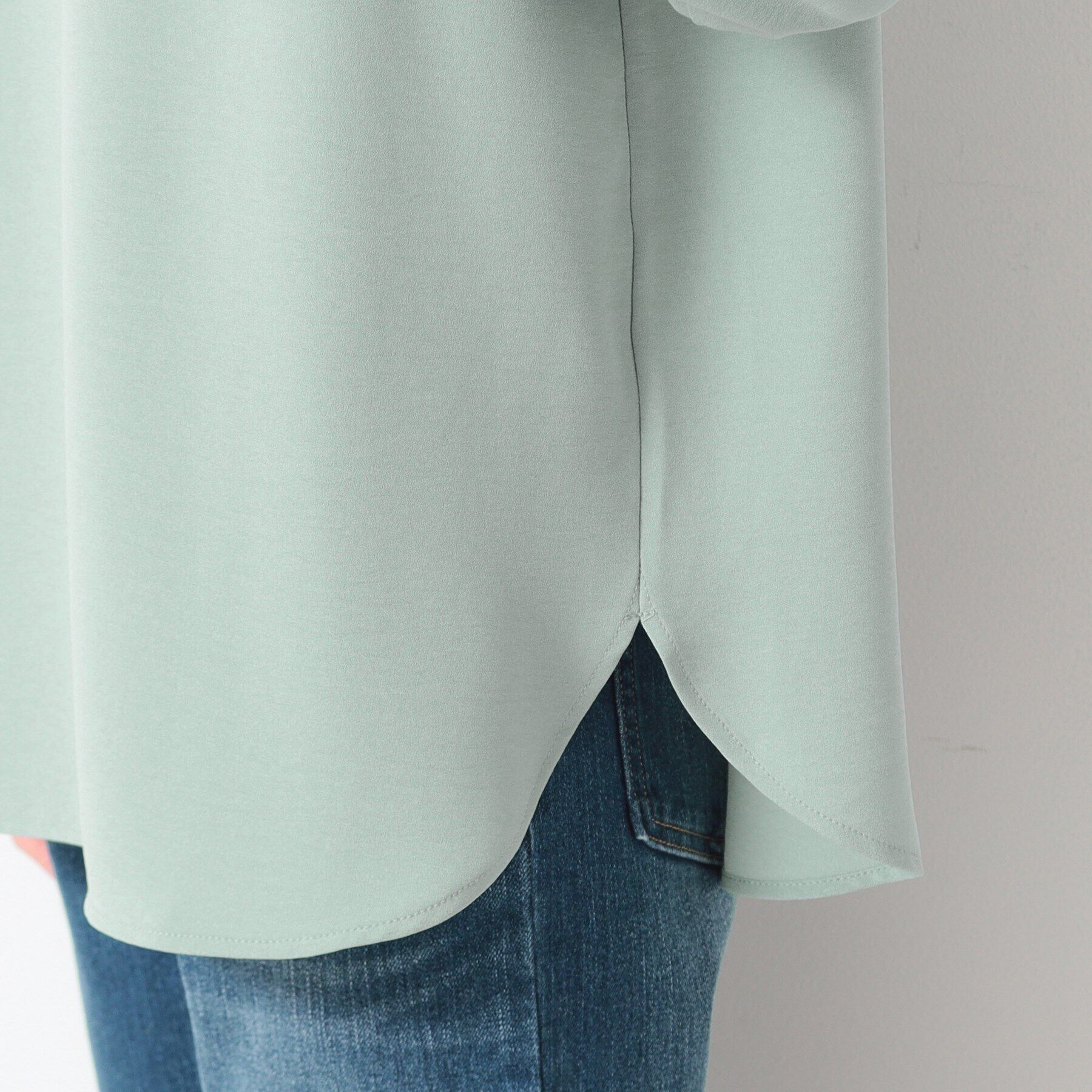 Dessin「【洗える】バックヘンリープリントブラウス（XS～L）」|シャツ・ブラウス|