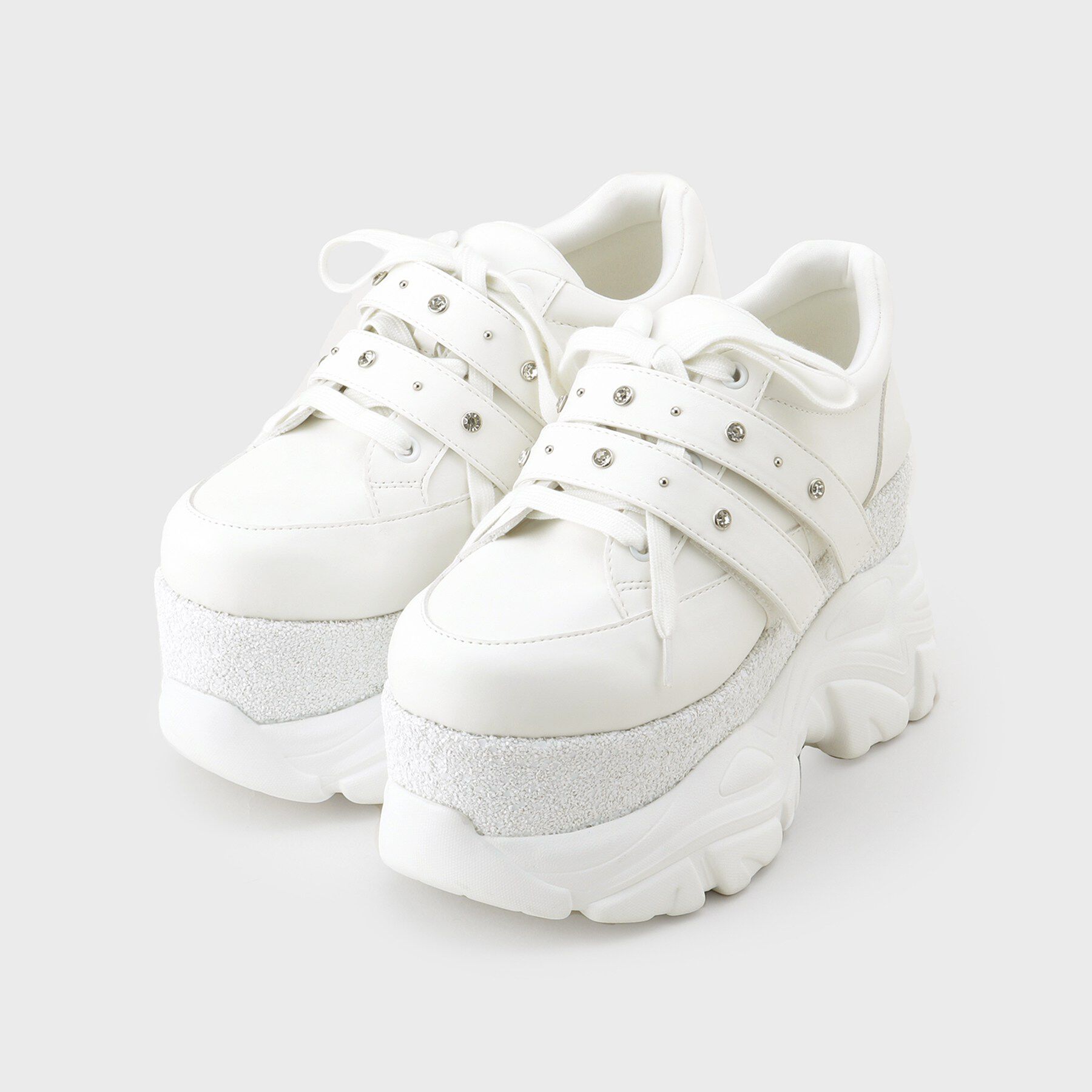 ESPERANZA「ラインストーンスタッズ厚底スニーカー」|スニーカー|