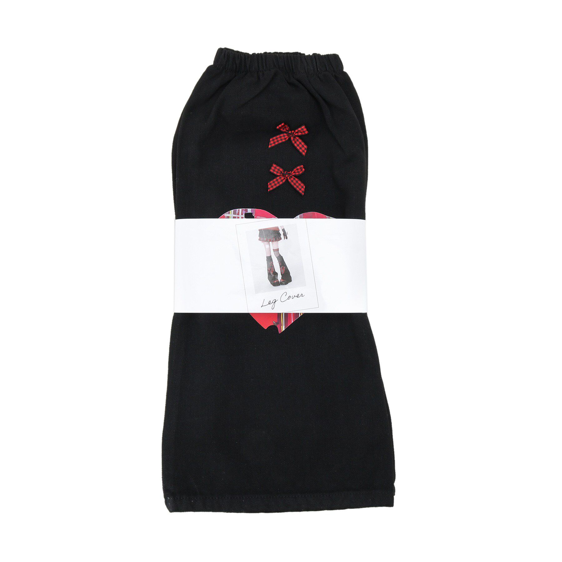 Doll Kiss「病みカワハート&times;チェックレッグカバー」|レッグウォーマー|