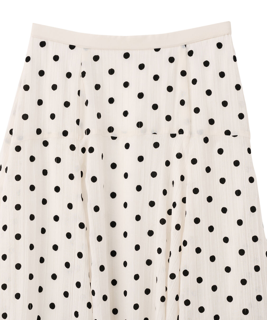 COCO DEAL「フロッキードットフレアスカート」|スカート|