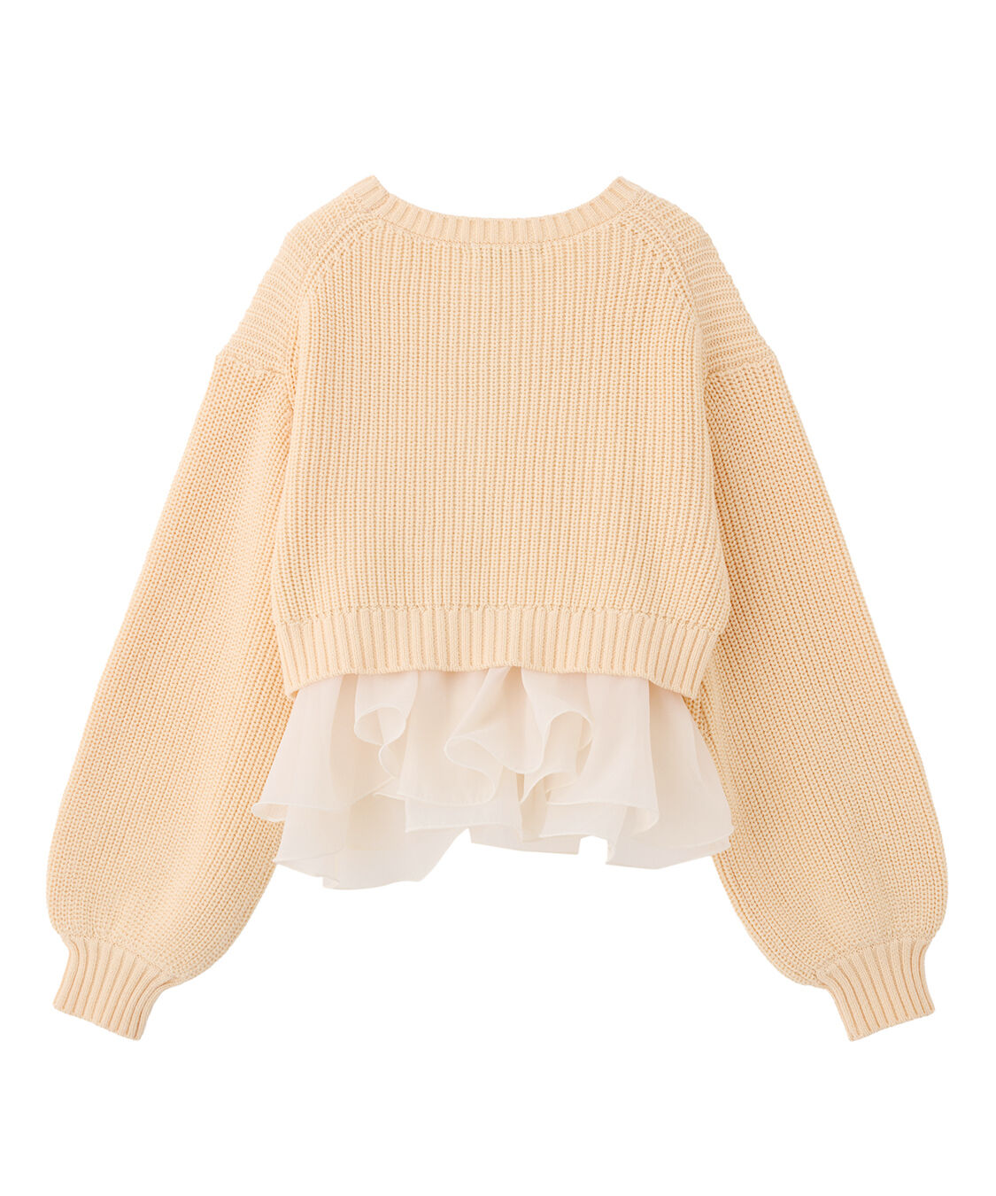 COCO DEAL「ペプラムブラウス&times;パフスリーブニットセット」|シャツ・ブラウス|