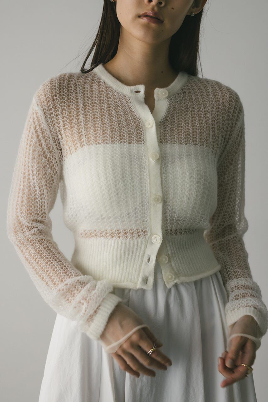 STYLEMIXER「レイヤースリーブモヘアミックスニットカーデ」|ニット・セーター|