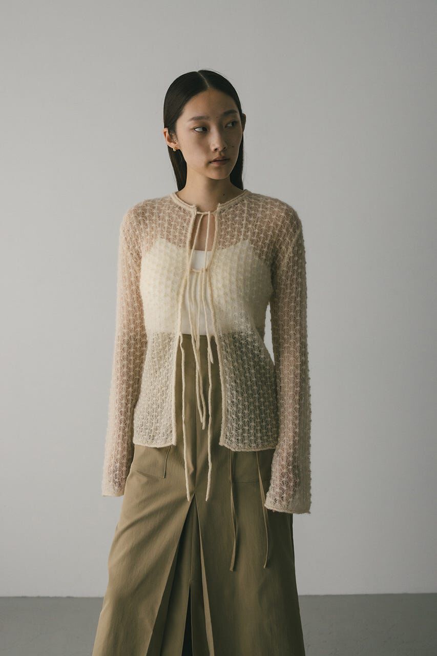 STYLEMIXER「2WAYモヘアミックスリボンニット」|ニット・セーター|