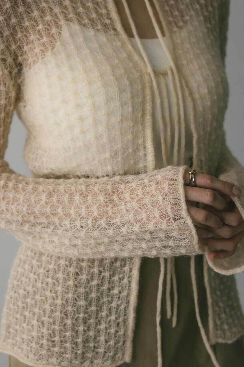 STYLEMIXER「2WAYモヘアミックスリボンニット」|ニット・セーター|